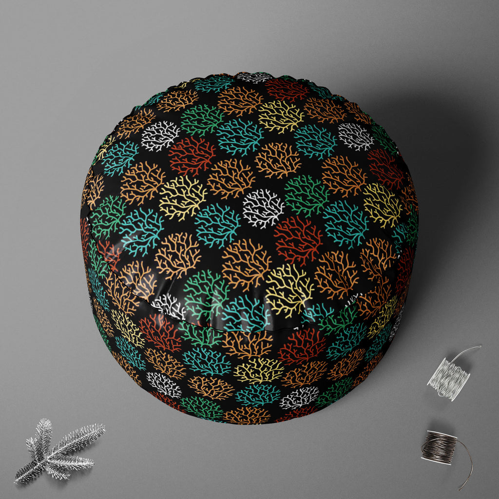 Spring Leaves D4 Footstool Footrest Puffy Pouffe Ottoman Bean Bag | Canvas Fabric-Footstools-FST_CB_BN-IC 5007468 IC 5007468, Abstract Expressionism, Abstracts, Art and Paintings, Black and White, Botanical, Decorative, Digital, Digital Art, Drawing, Fashion, Floral, Flowers, Graphic, Illustrations, Modern Art, Nature, Patterns, Retro, Scenic, Seasons, Semi Abstract, Signs, Signs and Symbols, White, spring, leaves, d4, footstool, footrest, puffy, pouffe, ottoman, bean, bag, canvas, fabric, abstract, art, au