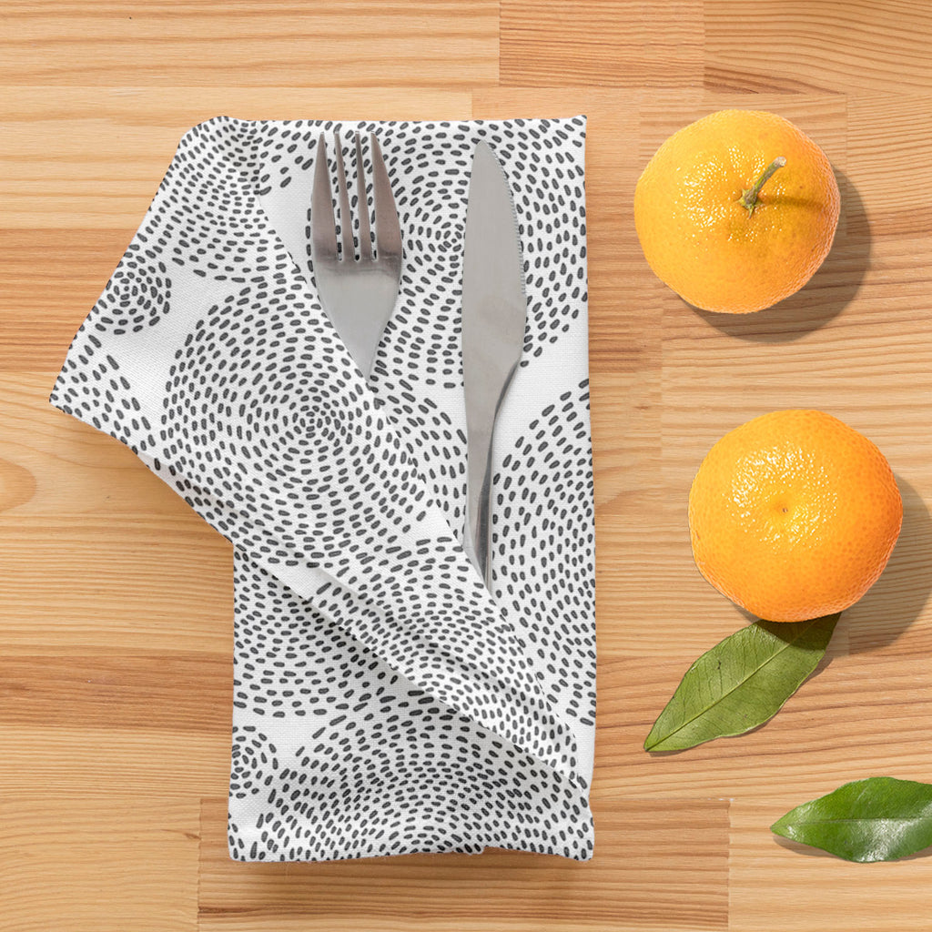 Circle Shapes Table Napkin-Table Napkins-NAP_TB-IC 5007470 IC 5007470, Abstract Expressionism, Abstracts, Art and Paintings, Black and White, Circle, Fresco, Geometric, Geometric Abstraction, Illustrations, Modern Art, Patterns, Retro, Semi Abstract, Signs, Signs and Symbols, White, shapes, table, napkin, abstract, art, artwork, backdrop, background, continuity, curl, decor, decoration, design, element, frame, illustration, image, line, linear, modern, old, ornament, paper, pattern, point, red, repeat, repe