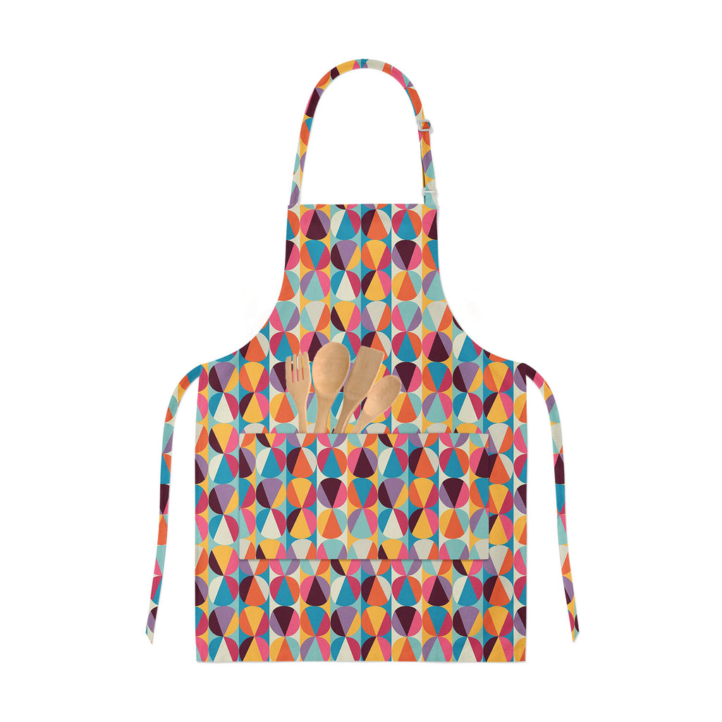 Geometric Ornament Apron | Adjustable, Free Size & Waist Tiebacks-Aprons Neck to Knee-APR_NK_KN-IC 5007471 IC 5007471, Abstract Expressionism, Abstracts, Ancient, Art and Paintings, Black and White, Circle, Decorative, Digital, Digital Art, Fashion, Geometric, Geometric Abstraction, Graphic, Historical, Illustrations, Medieval, Modern Art, Paintings, Parents, Patterns, Retro, Semi Abstract, Signs, Signs and Symbols, Vintage, White, ornament, apron, adjustable, free, size, waist, tiebacks, abstract, art, art