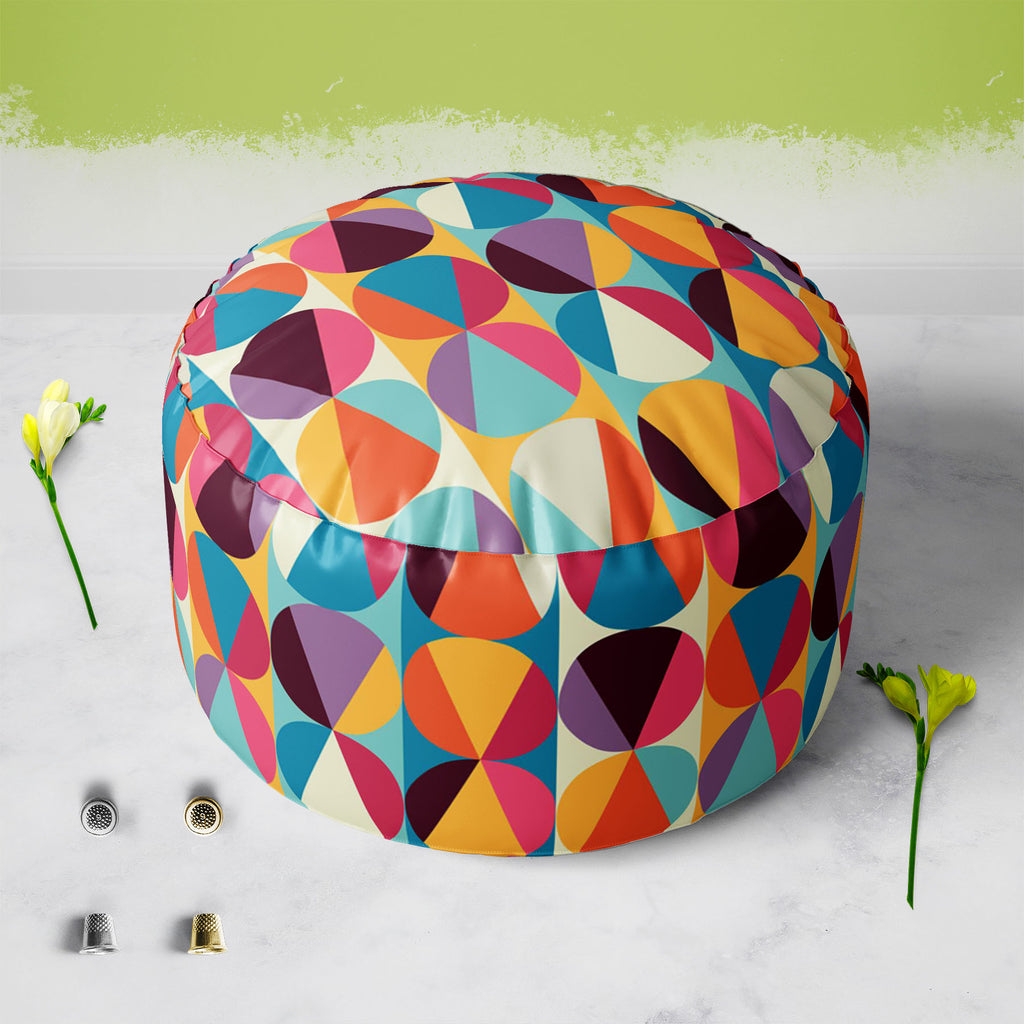 Geometric Ornament D1 Footstool Footrest Puffy Pouffe Ottoman Bean Bag | Canvas Fabric-Footstools-FST_CB_BN-IC 5007471 IC 5007471, Abstract Expressionism, Abstracts, Ancient, Art and Paintings, Black and White, Circle, Decorative, Digital, Digital Art, Fashion, Geometric, Geometric Abstraction, Graphic, Historical, Illustrations, Medieval, Modern Art, Paintings, Parents, Patterns, Retro, Semi Abstract, Signs, Signs and Symbols, Vintage, White, ornament, d1, footstool, footrest, puffy, pouffe, ottoman, bean,