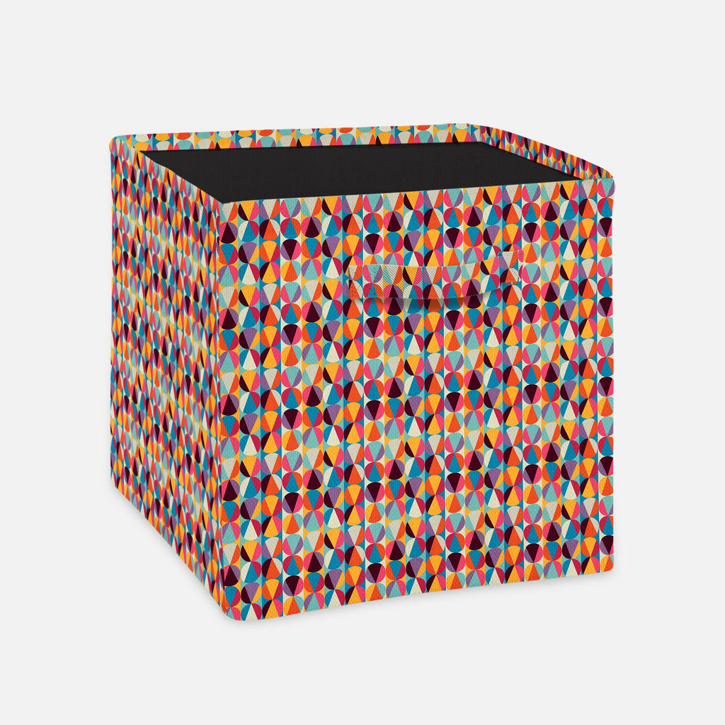 Geometric Ornament Foldable Open Storage Bin | Organizer Box, Toy Basket, Shelf Box, Laundry Bag | Canvas Fabric-Storage Bins-STR_BI_CB-IC 5007471 IC 5007471, Abstract Expressionism, Abstracts, Ancient, Art and Paintings, Black and White, Circle, Decorative, Digital, Digital Art, Fashion, Geometric, Geometric Abstraction, Graphic, Historical, Illustrations, Medieval, Modern Art, Paintings, Parents, Patterns, Retro, Semi Abstract, Signs, Signs and Symbols, Vintage, White, ornament, foldable, open, storage, b