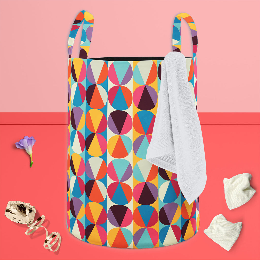 Geometric Ornament D1 Foldable Open Storage Bin | Organizer Box, Toy Basket, Shelf Box, Laundry Bag | Canvas Fabric-Storage Bins-STR_BI_CB-IC 5007471 IC 5007471, Abstract Expressionism, Abstracts, Ancient, Art and Paintings, Black and White, Circle, Decorative, Digital, Digital Art, Fashion, Geometric, Geometric Abstraction, Graphic, Historical, Illustrations, Medieval, Modern Art, Paintings, Parents, Patterns, Retro, Semi Abstract, Signs, Signs and Symbols, Vintage, White, ornament, d1, foldable, open, sto
