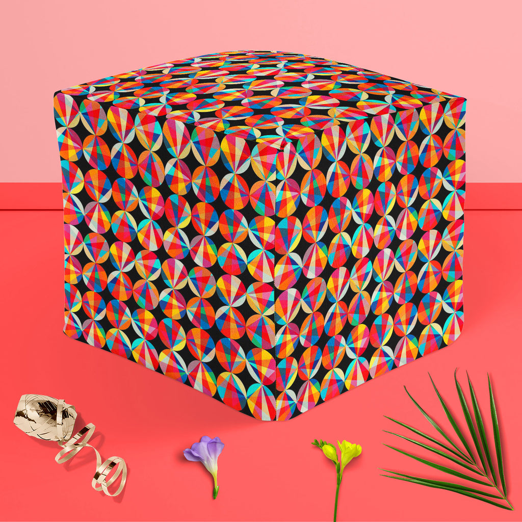 Geometric Ornament D2 Footstool Footrest Puffy Pouffe Ottoman Bean Bag | Canvas Fabric-Footstools-FST_CB_BN-IC 5007472 IC 5007472, Abstract Expressionism, Abstracts, Ancient, Art and Paintings, Black and White, Circle, Decorative, Digital, Digital Art, Fashion, Geometric, Geometric Abstraction, Graphic, Historical, Illustrations, Medieval, Modern Art, Paintings, Parents, Patterns, Retro, Semi Abstract, Signs, Signs and Symbols, Vintage, White, ornament, d2, footstool, footrest, puffy, pouffe, ottoman, bean,