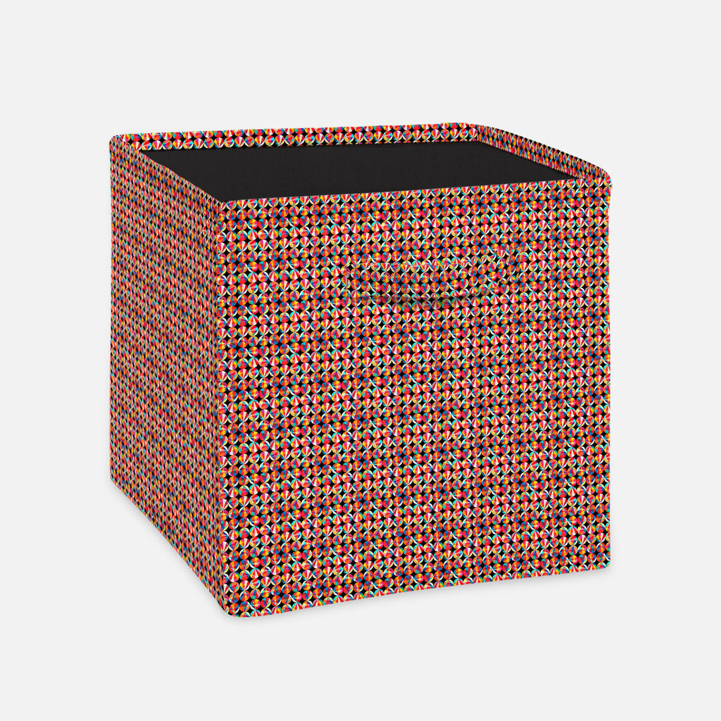Geometric Ornament Foldable Open Storage Bin | Organizer Box, Toy Basket, Shelf Box, Laundry Bag | Canvas Fabric-Storage Bins-STR_BI_CB-IC 5007472 IC 5007472, Abstract Expressionism, Abstracts, Ancient, Art and Paintings, Black and White, Circle, Decorative, Digital, Digital Art, Fashion, Geometric, Geometric Abstraction, Graphic, Historical, Illustrations, Medieval, Modern Art, Paintings, Parents, Patterns, Retro, Semi Abstract, Signs, Signs and Symbols, Vintage, White, ornament, foldable, open, storage, b
