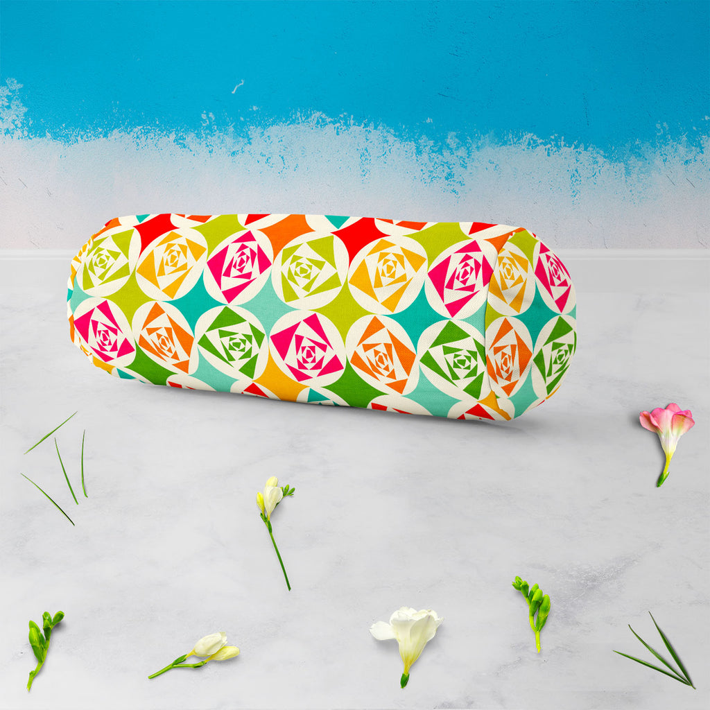 Geometric Ornament D3 Bolster Cover Booster Cases | Concealed Zipper Opening-Bolster Covers-BOL_CV_ZP-IC 5007473 IC 5007473, Abstract Expressionism, Abstracts, Ancient, Art and Paintings, Black and White, Circle, Decorative, Digital, Digital Art, Fashion, Geometric, Geometric Abstraction, Graphic, Historical, Illustrations, Medieval, Modern Art, Paintings, Parents, Patterns, Retro, Semi Abstract, Signs, Signs and Symbols, Vintage, White, ornament, d3, bolster, cover, booster, cases, concealed, zipper, openi