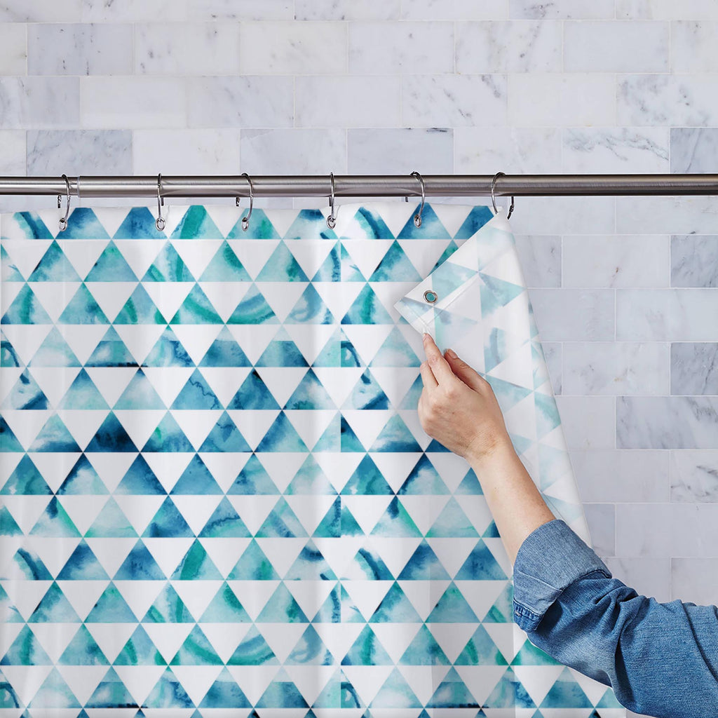 Watercolor Hipster Triangles Washable Waterproof Shower Curtain-Shower Curtains-CUR_SH-IC 5007474 IC 5007474, Abstract Expressionism, Abstracts, Art and Paintings, Digital, Digital Art, Drawing, Eygptian, Fantasy, Fashion, Geometric, Geometric Abstraction, Graphic, Grid Art, Hipster, Illustrations, Modern Art, Patterns, Retro, Semi Abstract, Signs, Signs and Symbols, Space, Triangles, Watercolour, watercolor, washable, waterproof, shower, curtain, abstract, art, background, card, color, colorful, cosmic, de