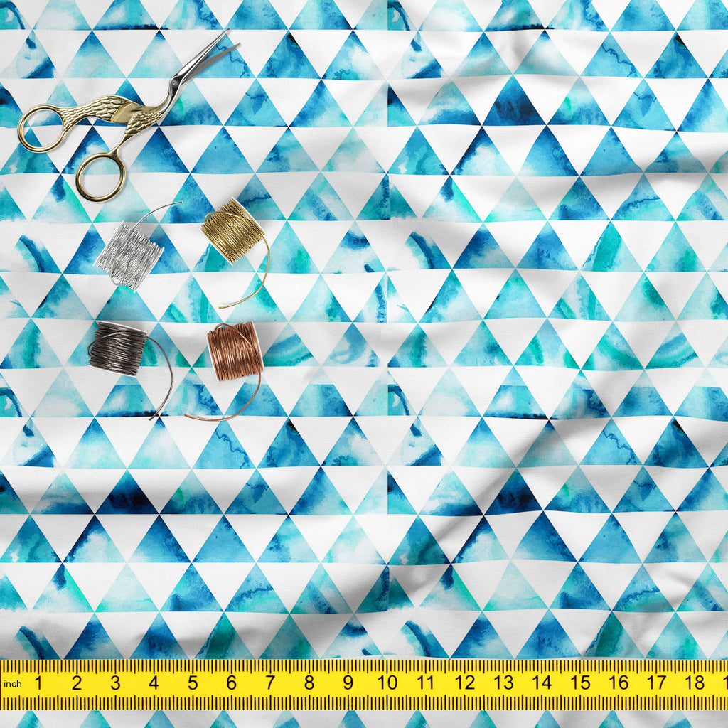 Watercolor Hipster Triangles Upholstery Fabric by Metre | For Sofa, Curtains, Cushions, Furnishing, Craft, Dress Material-Upholstery Fabrics-FAB_RW-IC 5007474 IC 5007474, Abstract Expressionism, Abstracts, Art and Paintings, Digital, Digital Art, Drawing, Eygptian, Fantasy, Fashion, Geometric, Geometric Abstraction, Graphic, Grid Art, Hipster, Illustrations, Modern Art, Patterns, Retro, Semi Abstract, Signs, Signs and Symbols, Space, Triangles, Watercolour, watercolor, upholstery, fabric, by, metre, for, so