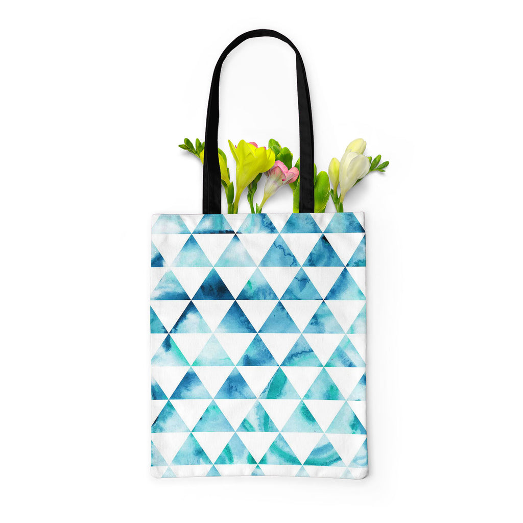 Watercolor Hipster Triangles Tote Bag Shoulder Purse | Multipurpose-Tote Bags Basic-TOT_FB_BS-IC 5007474 IC 5007474, Abstract Expressionism, Abstracts, Art and Paintings, Digital, Digital Art, Drawing, Eygptian, Fantasy, Fashion, Geometric, Geometric Abstraction, Graphic, Grid Art, Hipster, Illustrations, Modern Art, Patterns, Retro, Semi Abstract, Signs, Signs and Symbols, Space, Triangles, Watercolour, watercolor, tote, bag, shoulder, purse, multipurpose, abstract, art, background, card, color, colorful, 