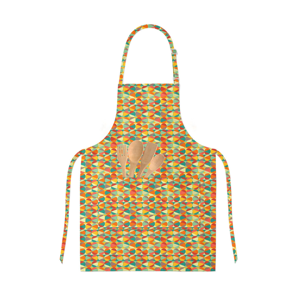 Geometric Ornament Apron | Adjustable, Free Size & Waist Tiebacks-Aprons Neck to Knee-APR_NK_KN-IC 5007475 IC 5007475, Abstract Expressionism, Abstracts, Ancient, Art and Paintings, Black and White, Circle, Decorative, Digital, Digital Art, Fashion, Geometric, Geometric Abstraction, Graphic, Historical, Illustrations, Medieval, Modern Art, Paintings, Parents, Patterns, Retro, Semi Abstract, Signs, Signs and Symbols, Vintage, White, ornament, apron, adjustable, free, size, waist, tiebacks, abstract, art, art
