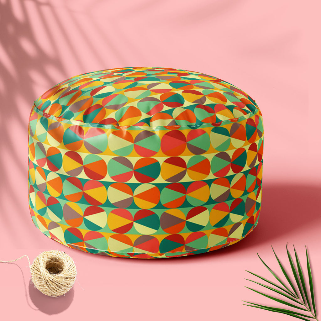 Geometric Ornament D4 Footstool Footrest Puffy Pouffe Ottoman Bean Bag | Canvas Fabric-Footstools-FST_CB_BN-IC 5007475 IC 5007475, Abstract Expressionism, Abstracts, Ancient, Art and Paintings, Black and White, Circle, Decorative, Digital, Digital Art, Fashion, Geometric, Geometric Abstraction, Graphic, Historical, Illustrations, Medieval, Modern Art, Paintings, Parents, Patterns, Retro, Semi Abstract, Signs, Signs and Symbols, Vintage, White, ornament, d4, footstool, footrest, puffy, pouffe, ottoman, bean,