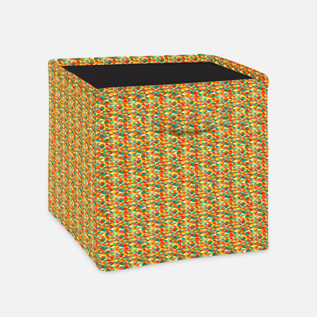 Geometric Ornament Foldable Open Storage Bin | Organizer Box, Toy Basket, Shelf Box, Laundry Bag | Canvas Fabric-Storage Bins-STR_BI_CB-IC 5007475 IC 5007475, Abstract Expressionism, Abstracts, Ancient, Art and Paintings, Black and White, Circle, Decorative, Digital, Digital Art, Fashion, Geometric, Geometric Abstraction, Graphic, Historical, Illustrations, Medieval, Modern Art, Paintings, Parents, Patterns, Retro, Semi Abstract, Signs, Signs and Symbols, Vintage, White, ornament, foldable, open, storage, b