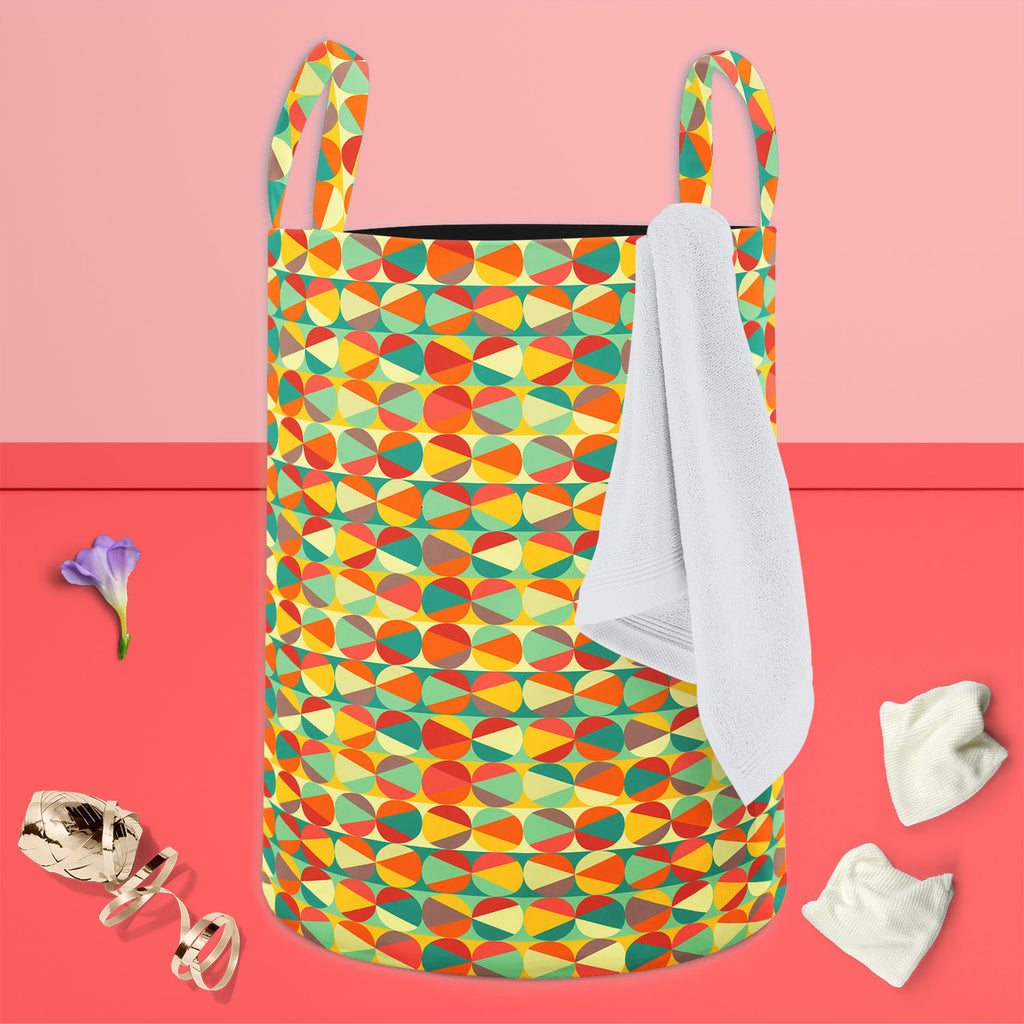 Geometric Ornament D4 Foldable Open Storage Bin | Organizer Box, Toy Basket, Shelf Box, Laundry Bag | Canvas Fabric-Storage Bins-STR_BI_CB-IC 5007475 IC 5007475, Abstract Expressionism, Abstracts, Ancient, Art and Paintings, Black and White, Circle, Decorative, Digital, Digital Art, Fashion, Geometric, Geometric Abstraction, Graphic, Historical, Illustrations, Medieval, Modern Art, Paintings, Parents, Patterns, Retro, Semi Abstract, Signs, Signs and Symbols, Vintage, White, ornament, d4, foldable, open, sto