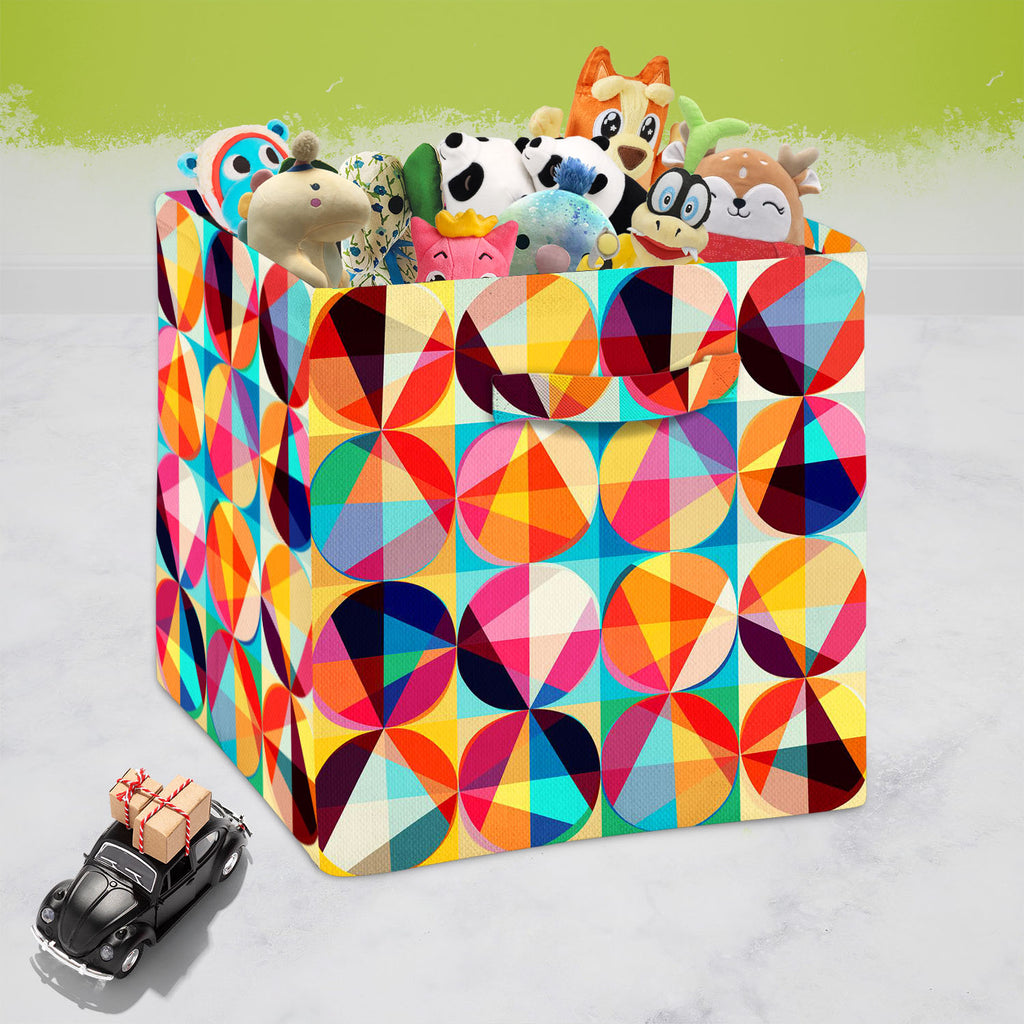 Geometric Ornament D5 Foldable Open Storage Bin | Organizer Box, Toy Basket, Shelf Box, Laundry Bag | Canvas Fabric-Storage Bins-STR_BI_CB-IC 5007476 IC 5007476, Abstract Expressionism, Abstracts, Ancient, Art and Paintings, Black and White, Circle, Decorative, Digital, Digital Art, Fashion, Geometric, Geometric Abstraction, Graphic, Historical, Illustrations, Medieval, Modern Art, Paintings, Parents, Patterns, Retro, Semi Abstract, Signs, Signs and Symbols, Vintage, White, ornament, d5, foldable, open, sto