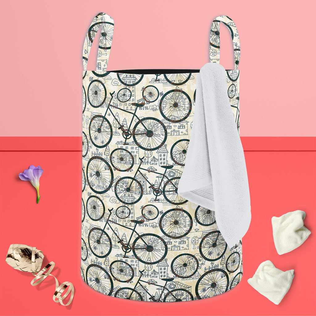 Bicycles D1 Foldable Open Storage Bin | Organizer Box, Toy Basket, Shelf Box, Laundry Bag | Canvas Fabric-Storage Bins-STR_BI_CB-IC 5007478 IC 5007478, Abstract Expressionism, Abstracts, Ancient, Animated Cartoons, Art and Paintings, Automobiles, Bikes, Botanical, Caricature, Cars, Cartoons, Decorative, Digital, Digital Art, Drawing, Fashion, Floral, Flowers, Graphic, Historical, Illustrations, Medieval, Nature, Patterns, Retro, Semi Abstract, Signs, Signs and Symbols, Sketches, Sports, Transportation, Trav