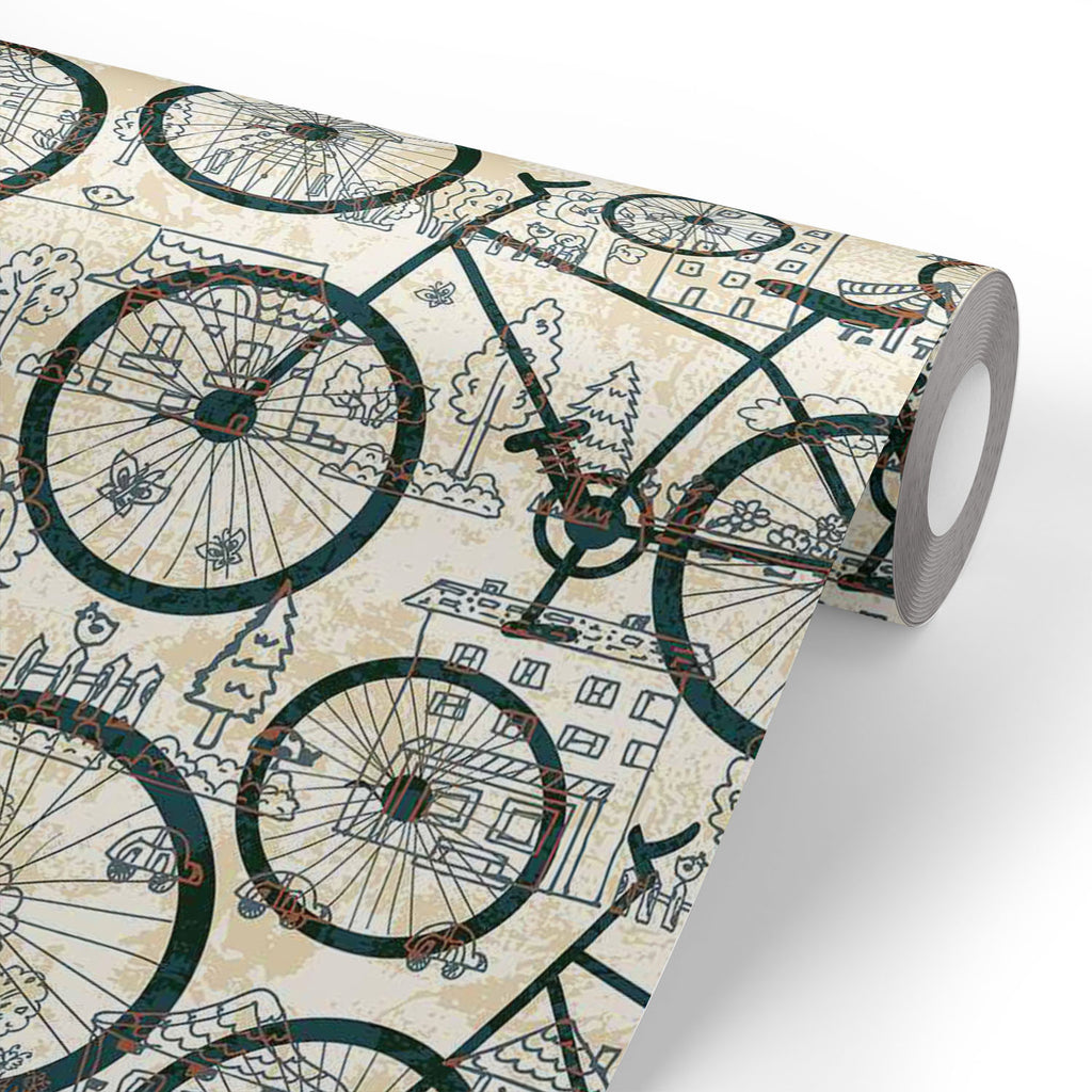 Bicycles Wallpaper Roll-Wallpapers Peel & Stick-WAL_PA-IC 5007478 IC 5007478, Abstract Expressionism, Abstracts, Ancient, Animated Cartoons, Art and Paintings, Automobiles, Bikes, Botanical, Caricature, Cars, Cartoons, Decorative, Digital, Digital Art, Drawing, Fashion, Floral, Flowers, Graphic, Historical, Illustrations, Medieval, Nature, Patterns, Retro, Semi Abstract, Signs, Signs and Symbols, Sketches, Sports, Transportation, Travel, Vehicles, Vintage, bicycles, wallpaper, roll, abstract, antique, art, 