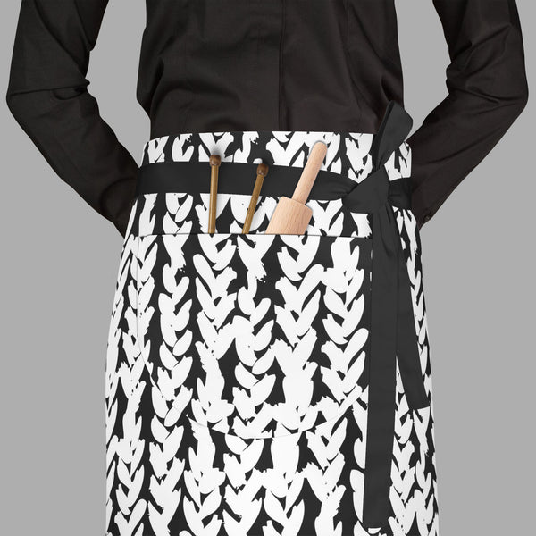 Artistic Braids Apron | Adjustable, Free Size & Waist Tiebacks-Aprons Waist to Feet-APR_WS_FT-IC 5007479 IC 5007479, Abstract Expressionism, Abstracts, African, Ancient, Art and Paintings, Aztec, Black, Black and White, Bohemian, Brush Stroke, Chevron, Culture, Digital, Digital Art, Drawing, Ethnic, Fashion, Graphic, Hand Drawn, Herringbone, Historical, Illustrations, Medieval, Patterns, Retro, Semi Abstract, Signs, Signs and Symbols, Stripes, Traditional, Tribal, Vintage, Watercolour, White, World Culture,