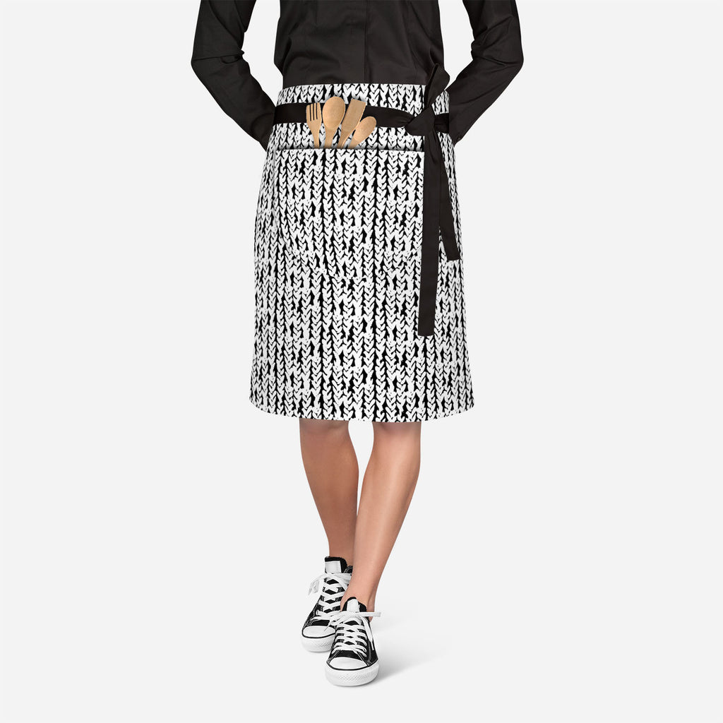 Artistic Braids Apron | Adjustable, Free Size & Waist Tiebacks-Apron Waist to Feet-APR_WS_KN-IC 5007479 IC 5007479, Abstract Expressionism, Abstracts, African, Ancient, Art and Paintings, Aztec, Black, Black and White, Bohemian, Brush Stroke, Chevron, Culture, Digital, Digital Art, Drawing, Ethnic, Fashion, Graphic, Hand Drawn, Herringbone, Historical, Illustrations, Medieval, Patterns, Retro, Semi Abstract, Signs, Signs and Symbols, Stripes, Traditional, Tribal, Vintage, Watercolour, White, World Culture, 