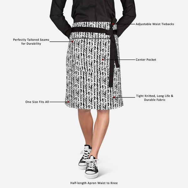 Artistic Braids Apron | Adjustable, Free Size & Waist Tiebacks-Apron Waist to Feet-APR_WS_KN-IC 5007479 IC 5007479, Abstract Expressionism, Abstracts, African, Ancient, Art and Paintings, Aztec, Black, Black and White, Bohemian, Brush Stroke, Chevron, Culture, Digital, Digital Art, Drawing, Ethnic, Fashion, Graphic, Hand Drawn, Herringbone, Historical, Illustrations, Medieval, Patterns, Retro, Semi Abstract, Signs, Signs and Symbols, Stripes, Traditional, Tribal, Vintage, Watercolour, White, World Culture, 