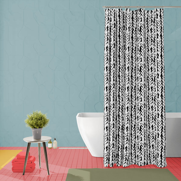 Artistic Braids Washable Waterproof Shower Curtain-Shower Curtains-CUR_SH-IC 5007479 IC 5007479, Abstract Expressionism, Abstracts, African, Ancient, Art and Paintings, Aztec, Black, Black and White, Bohemian, Brush Stroke, Chevron, Culture, Digital, Digital Art, Drawing, Ethnic, Fashion, Graphic, Hand Drawn, Herringbone, Historical, Illustrations, Medieval, Patterns, Retro, Semi Abstract, Signs, Signs and Symbols, Stripes, Traditional, Tribal, Vintage, Watercolour, White, World Culture, artistic, braids, w
