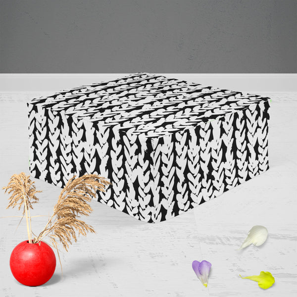 Artistic Braids Footstool Footrest Puffy Pouffe Ottoman Bean Bag | Canvas Fabric-Footstools-FST_CB_BN-IC 5007479 IC 5007479, Abstract Expressionism, Abstracts, African, Ancient, Art and Paintings, Aztec, Black, Black and White, Bohemian, Brush Stroke, Chevron, Culture, Digital, Digital Art, Drawing, Ethnic, Fashion, Graphic, Hand Drawn, Herringbone, Historical, Illustrations, Medieval, Patterns, Retro, Semi Abstract, Signs, Signs and Symbols, Stripes, Traditional, Tribal, Vintage, Watercolour, White, World 