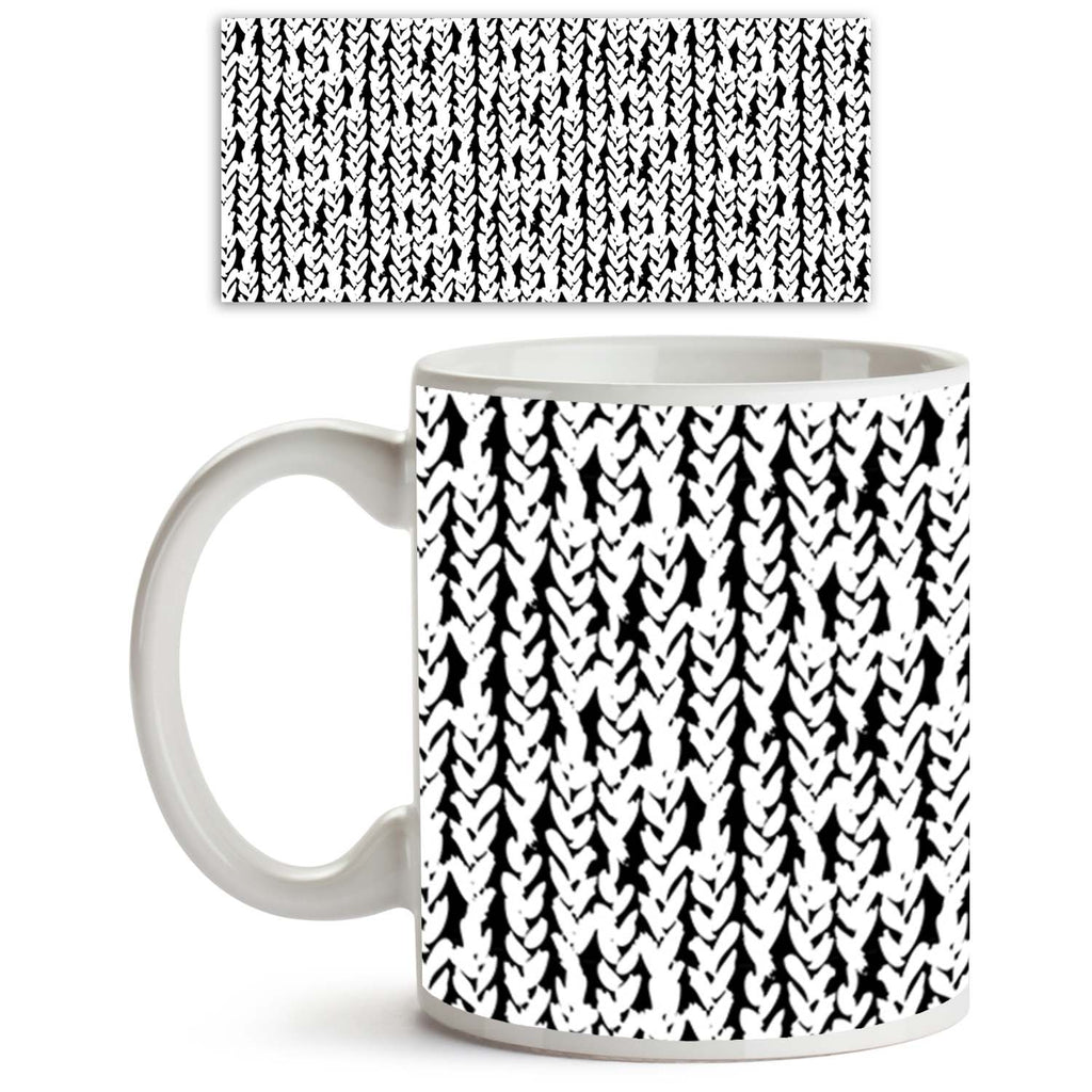 Artistic Braids Ceramic Coffee Tea Mug Inside White-Coffee Mugs-MUG-IC 5007479 IC 5007479, Abstract Expressionism, Abstracts, African, Ancient, Art and Paintings, Aztec, Black, Black and White, Bohemian, Brush Stroke, Chevron, Culture, Digital, Digital Art, Drawing, Ethnic, Fashion, Graphic, Hand Drawn, Herringbone, Historical, Illustrations, Medieval, Patterns, Retro, Semi Abstract, Signs, Signs and Symbols, Stripes, Traditional, Tribal, Vintage, Watercolour, White, World Culture, artistic, braids, ceramic