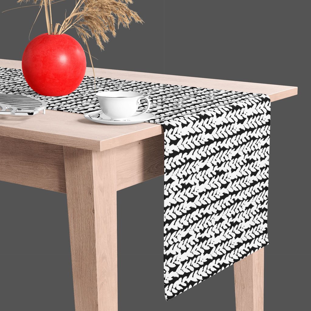 Artistic Braids Table Runner-Table Runners-RUN_TB-IC 5007479 IC 5007479, Abstract Expressionism, Abstracts, African, Ancient, Art and Paintings, Aztec, Black, Black and White, Bohemian, Brush Stroke, Chevron, Culture, Digital, Digital Art, Drawing, Ethnic, Fashion, Graphic, Hand Drawn, Herringbone, Historical, Illustrations, Medieval, Patterns, Retro, Semi Abstract, Signs, Signs and Symbols, Stripes, Traditional, Tribal, Vintage, Watercolour, White, World Culture, artistic, braids, table, runner, abstract, 