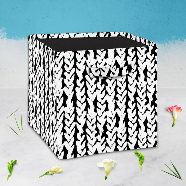 Artistic Braids Foldable Open Storage Bin | Organizer Box, Toy Basket, Shelf Box, Laundry Bag | Canvas Fabric-Storage Bins-STR_BI_CB-IC 5007479 IC 5007479, Abstract Expressionism, Abstracts, African, Ancient, Art and Paintings, Aztec, Black, Black and White, Bohemian, Brush Stroke, Chevron, Culture, Digital, Digital Art, Drawing, Ethnic, Fashion, Graphic, Hand Drawn, Herringbone, Historical, Illustrations, Medieval, Patterns, Retro, Semi Abstract, Signs, Signs and Symbols, Stripes, Traditional, Tribal, Vint