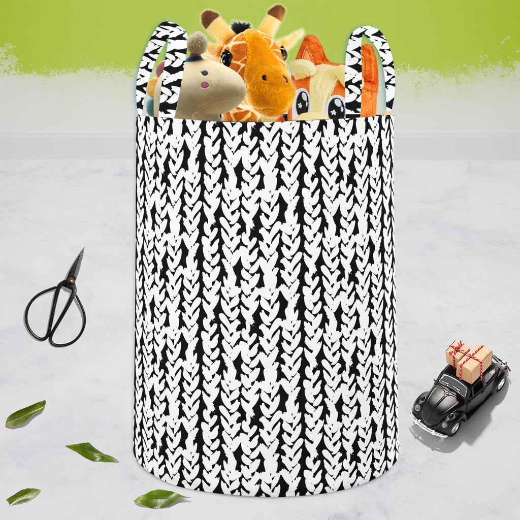 Artistic Braids Foldable Open Storage Bin | Organizer Box, Toy Basket, Shelf Box, Laundry Bag | Canvas Fabric-Storage Bins-STR_BI_CB-IC 5007479 IC 5007479, Abstract Expressionism, Abstracts, African, Ancient, Art and Paintings, Aztec, Black, Black and White, Bohemian, Brush Stroke, Chevron, Culture, Digital, Digital Art, Drawing, Ethnic, Fashion, Graphic, Hand Drawn, Herringbone, Historical, Illustrations, Medieval, Patterns, Retro, Semi Abstract, Signs, Signs and Symbols, Stripes, Traditional, Tribal, Vint