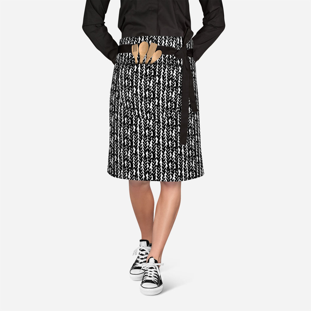 Painted Braids Apron | Adjustable, Free Size & Waist Tiebacks-Apron Waist to Feet-APR_WS_KN-IC 5007480 IC 5007480, Abstract Expressionism, Abstracts, African, Ancient, Art and Paintings, Aztec, Black, Black and White, Bohemian, Brush Stroke, Chevron, Culture, Digital, Digital Art, Drawing, Ethnic, Fashion, Graphic, Hand Drawn, Herringbone, Historical, Illustrations, Medieval, Patterns, Retro, Semi Abstract, Signs, Signs and Symbols, Stripes, Traditional, Tribal, Vintage, Watercolour, White, World Culture, p