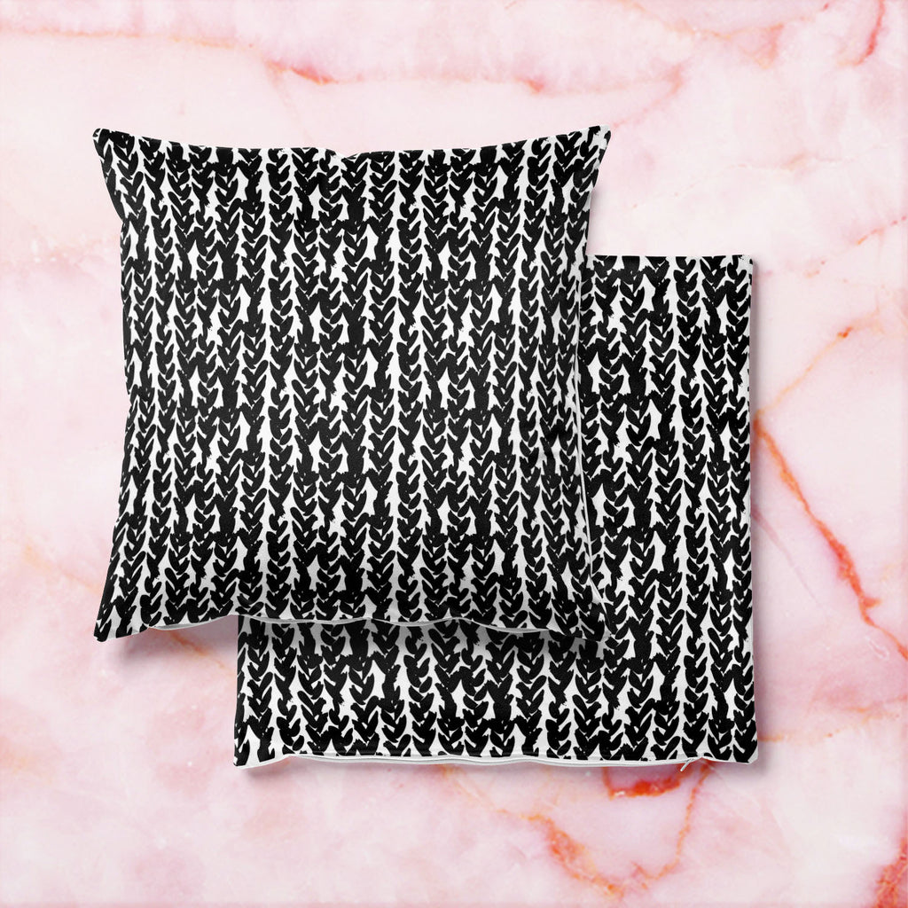 Painted Braids Cushion Cover Throw Pillow-Cushion Covers-CUS_CV-IC 5007480 IC 5007480, Abstract Expressionism, Abstracts, African, Ancient, Art and Paintings, Aztec, Black, Black and White, Bohemian, Brush Stroke, Chevron, Culture, Digital, Digital Art, Drawing, Ethnic, Fashion, Graphic, Hand Drawn, Herringbone, Historical, Illustrations, Medieval, Patterns, Retro, Semi Abstract, Signs, Signs and Symbols, Stripes, Traditional, Tribal, Vintage, Watercolour, White, World Culture, painted, braids, cushion, cov