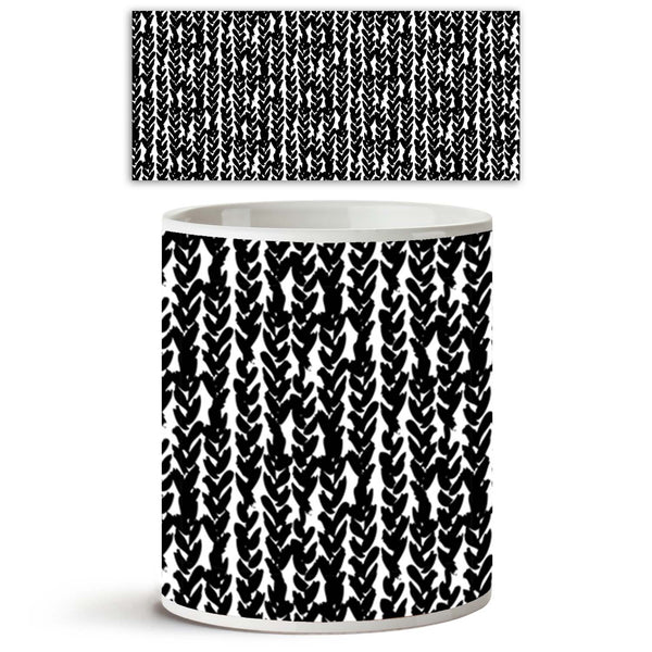 Painted Braids Ceramic Coffee Tea Mug Inside White-Coffee Mugs-MUG-IC 5007480 IC 5007480, Abstract Expressionism, Abstracts, African, Ancient, Art and Paintings, Aztec, Black, Black and White, Bohemian, Brush Stroke, Chevron, Culture, Digital, Digital Art, Drawing, Ethnic, Fashion, Graphic, Hand Drawn, Herringbone, Historical, Illustrations, Medieval, Patterns, Retro, Semi Abstract, Signs, Signs and Symbols, Stripes, Traditional, Tribal, Vintage, Watercolour, White, World Culture, painted, braids, ceramic, 
