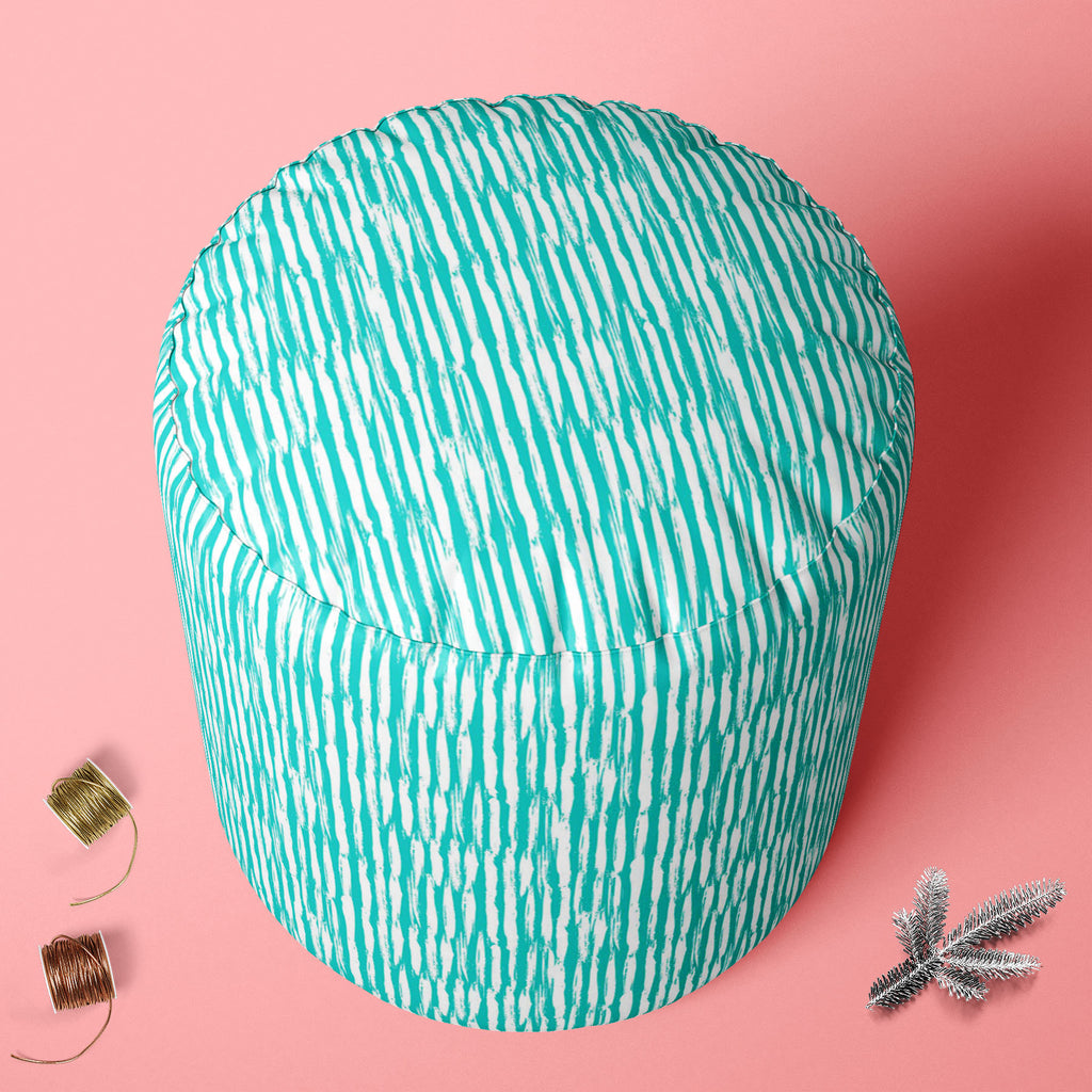 Striped Lines Footstool Footrest Puffy Pouffe Ottoman Bean Bag | Canvas Fabric-Footstools-FST_CB_BN-IC 5007481 IC 5007481, Abstract Expressionism, Abstracts, Ancient, Black and White, Bohemian, Brush Stroke, Culture, Digital, Digital Art, Drawing, Ethnic, Fashion, Geometric, Geometric Abstraction, Graffiti, Graphic, Hand Drawn, Historical, Illustrations, Medieval, Modern Art, Patterns, Retro, Semi Abstract, Signs, Signs and Symbols, Splatter, Stripes, Traditional, Tribal, Tropical, Vintage, Watercolour, Whi