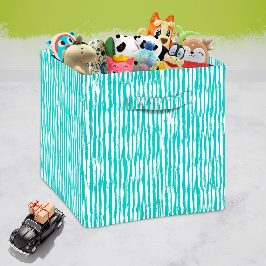 Striped Lines Foldable Open Storage Bin | Organizer Box, Toy Basket, Shelf Box, Laundry Bag | Canvas Fabric-Storage Bins-STR_BI_CB-IC 5007481 IC 5007481, Abstract Expressionism, Abstracts, Ancient, Black and White, Bohemian, Brush Stroke, Culture, Digital, Digital Art, Drawing, Ethnic, Fashion, Geometric, Geometric Abstraction, Graffiti, Graphic, Hand Drawn, Historical, Illustrations, Medieval, Modern Art, Patterns, Retro, Semi Abstract, Signs, Signs and Symbols, Splatter, Stripes, Traditional, Tribal, Trop