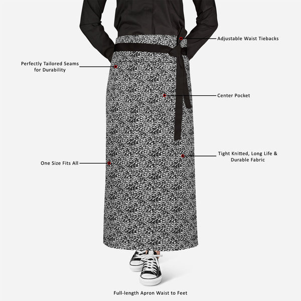 Ditsy Strokes Apron | Adjustable, Free Size & Waist Tiebacks-Aprons Waist to Knee-APR_WS_FT-IC 5007482 IC 5007482, African, Ancient, Animals, Birds, Black, Black and White, Bohemian, Brush Stroke, Digital, Digital Art, Graphic, Hand Drawn, Hipster, Historical, Medieval, Modern Art, Patterns, Retro, Signs, Signs and Symbols, Stripes, Vintage, ditsy, strokes, full-length, apron, poly-cotton, fabric, adjustable, waist, tiebacks, animal, background, boho, bold, brush, stroke, chic, cross, hatch, design, fish, s
