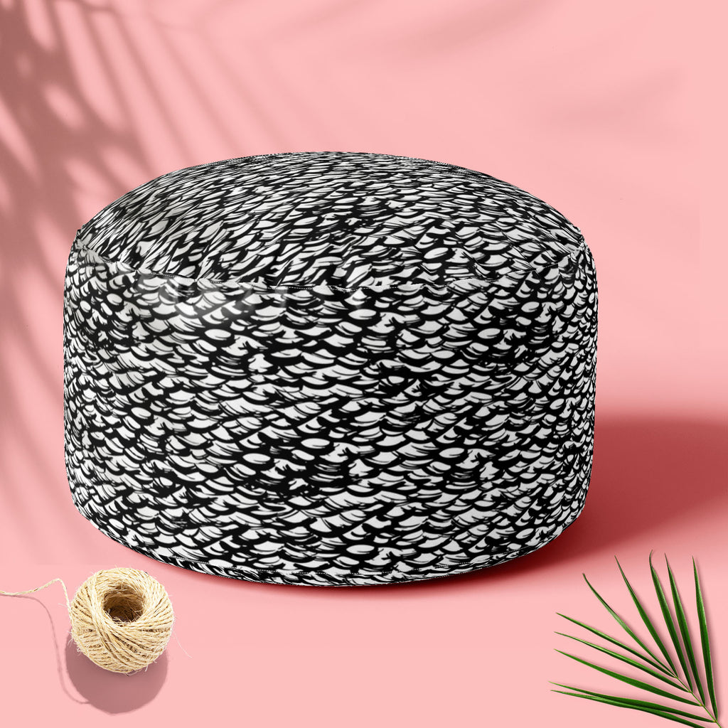 Ditsy Strokes Footstool Footrest Puffy Pouffe Ottoman Bean Bag | Canvas Fabric-Footstools-FST_CB_BN-IC 5007482 IC 5007482, African, Ancient, Animals, Birds, Black, Black and White, Bohemian, Brush Stroke, Digital, Digital Art, Graphic, Hand Drawn, Hipster, Historical, Medieval, Modern Art, Patterns, Retro, Signs, Signs and Symbols, Stripes, Vintage, ditsy, strokes, footstool, footrest, puffy, pouffe, ottoman, bean, bag, canvas, fabric, animal, background, boho, bold, brush, stroke, chic, cross, hatch, desig