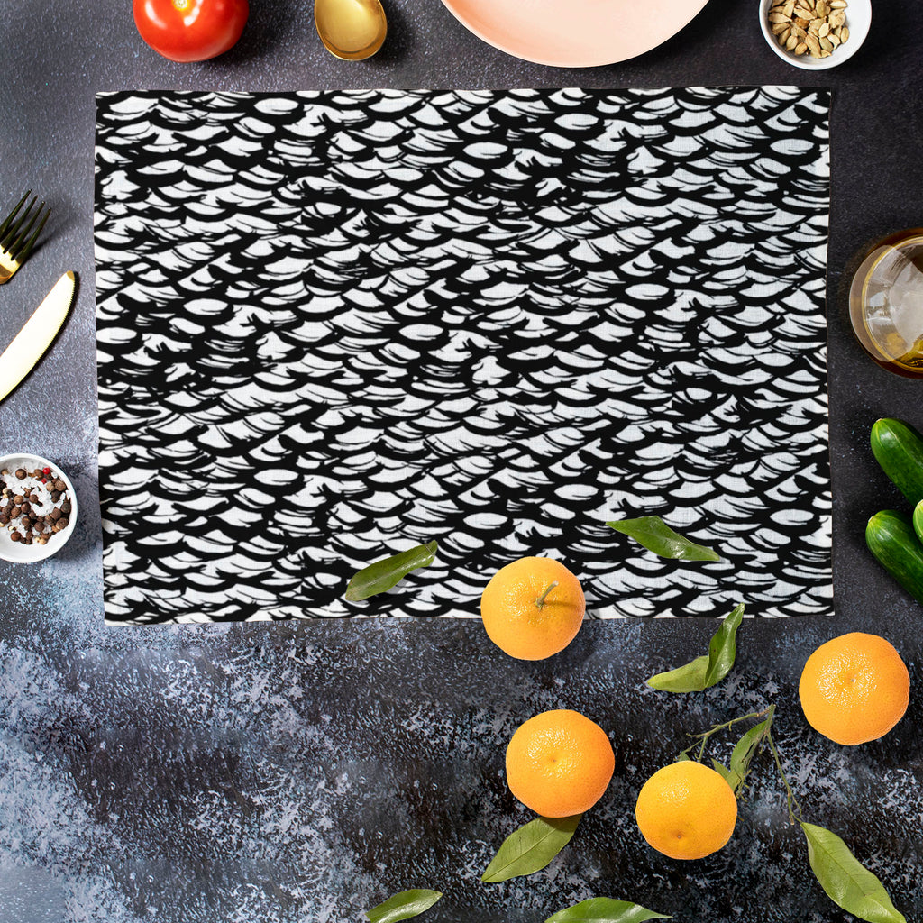 Ditsy Strokes Table Mat Placemat-Table Place Mats Fabric-MAT_TB-IC 5007482 IC 5007482, African, Ancient, Animals, Birds, Black, Black and White, Bohemian, Brush Stroke, Digital, Digital Art, Graphic, Hand Drawn, Hipster, Historical, Medieval, Modern Art, Patterns, Retro, Signs, Signs and Symbols, Stripes, Vintage, ditsy, strokes, table, mat, placemat, animal, background, boho, bold, brush, stroke, chic, cross, hatch, design, fish, scales, fishing, grey, grunge, hand, drawn, painted, linear, lines, lizard, s