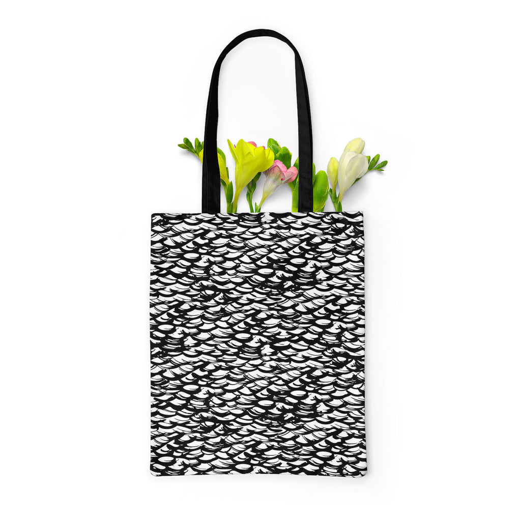 Ditsy Strokes Tote Bag Shoulder Purse | Multipurpose-Tote Bags Basic-TOT_FB_BS-IC 5007482 IC 5007482, African, Ancient, Animals, Birds, Black, Black and White, Bohemian, Brush Stroke, Digital, Digital Art, Graphic, Hand Drawn, Hipster, Historical, Medieval, Modern Art, Patterns, Retro, Signs, Signs and Symbols, Stripes, Vintage, ditsy, strokes, tote, bag, shoulder, purse, multipurpose, animal, background, boho, bold, brush, stroke, chic, cross, hatch, design, fish, scales, fishing, grey, grunge, hand, drawn