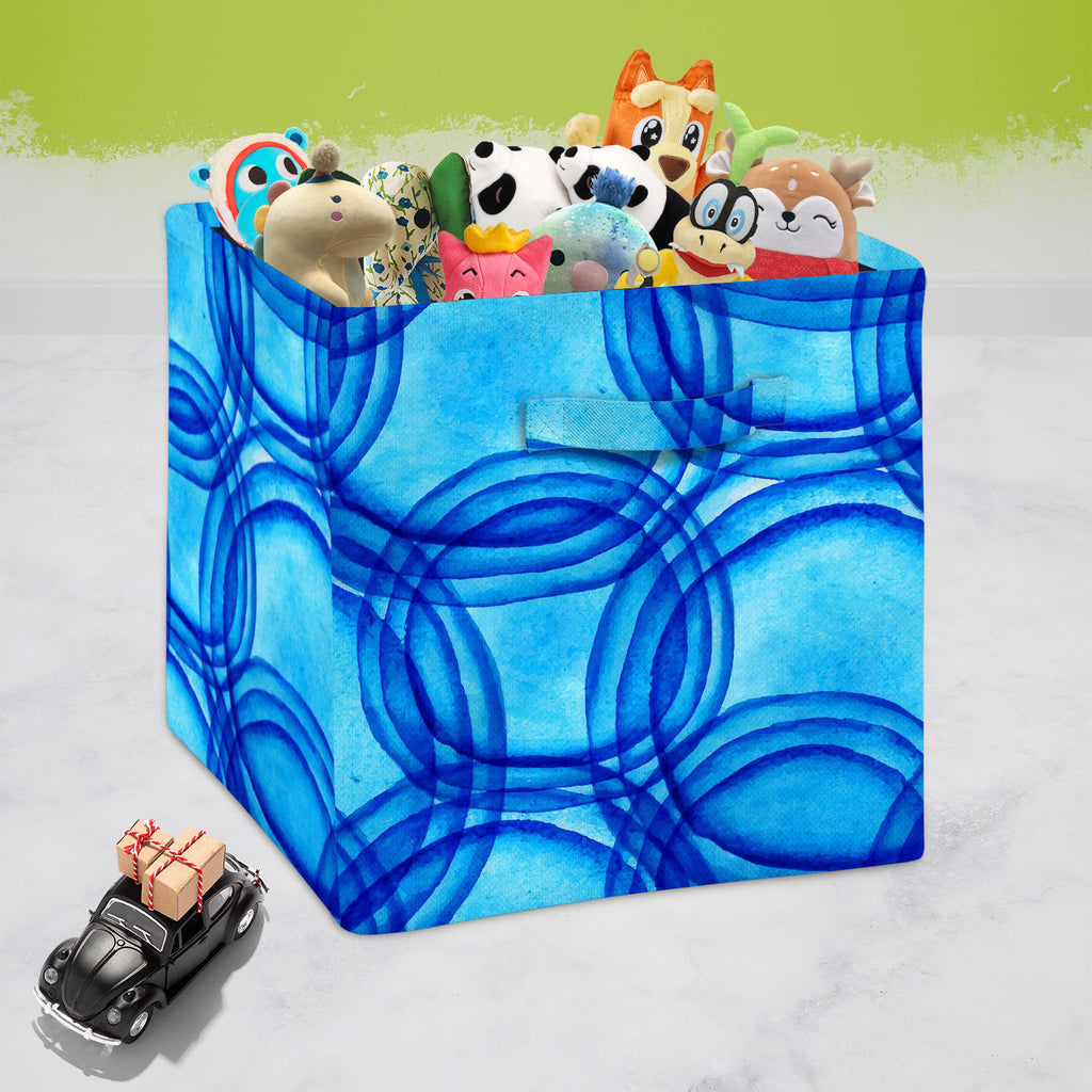 Backdrop Water Ripples Foldable Open Storage Bin | Organizer Box, Toy Basket, Shelf Box, Laundry Bag | Canvas Fabric-Storage Bins-STR_BI_CB-IC 5007483 IC 5007483, Abstract Expressionism, Abstracts, Art and Paintings, Circle, Digital, Digital Art, Graphic, Illustrations, Nautical, Parents, Patterns, Semi Abstract, Splatter, Watercolour, backdrop, water, ripples, foldable, open, storage, bin, organizer, box, toy, basket, shelf, laundry, bag, canvas, fabric, abstract, aqua, art, background, bacteria, ball, bio