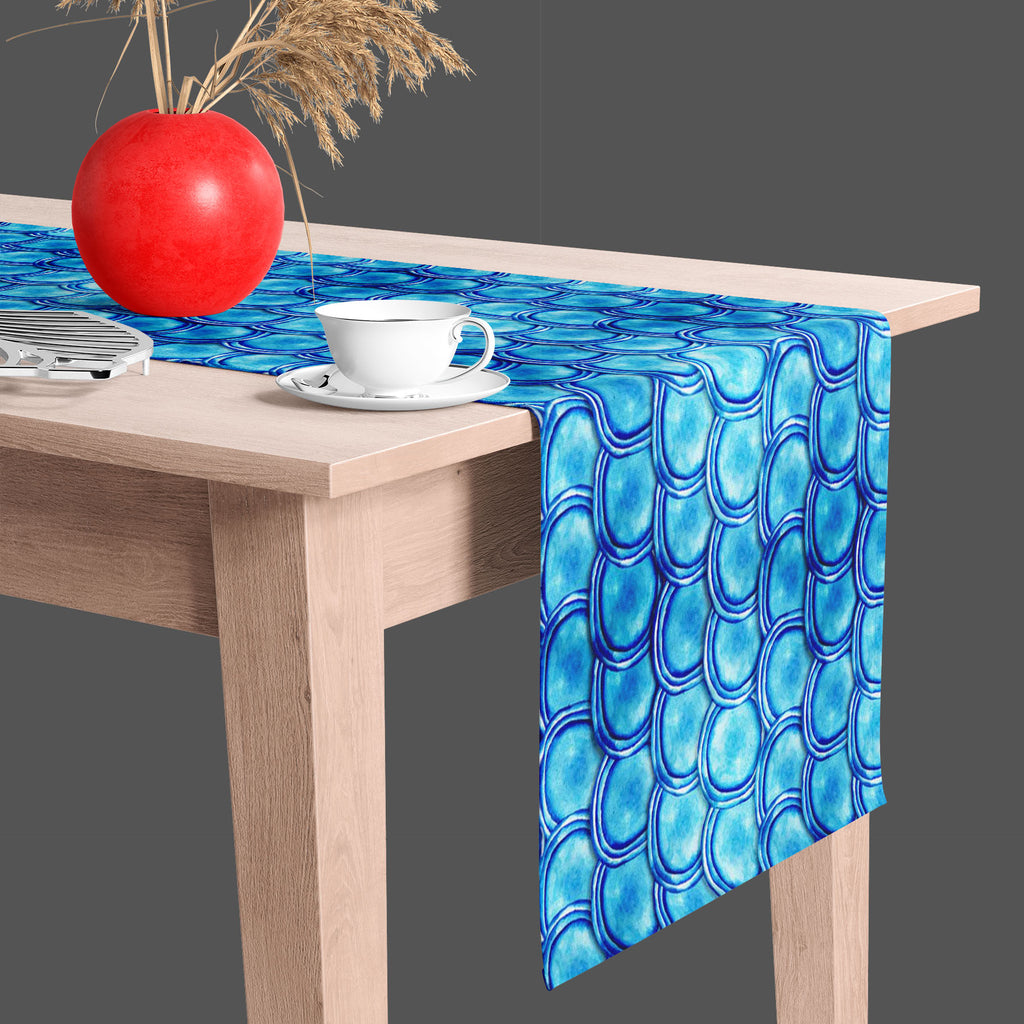 Molecule Ornament Table Runner-Table Runners-RUN_TB-IC 5007484 IC 5007484, Abstract Expressionism, Abstracts, Art and Paintings, Circle, Illustrations, Nautical, Parents, Patterns, Semi Abstract, Splatter, Watercolour, molecule, ornament, table, runner, abstract, aqua, art, artworks, backdrop, background, bacteria, ball, biology, blowing, blue, bubble, decor, drawn, drop, element, epidemic, fish, flying, illustration, liquid, macro, marine, maritime, medical, medicine, microbe, microbiology, microscopic, ob