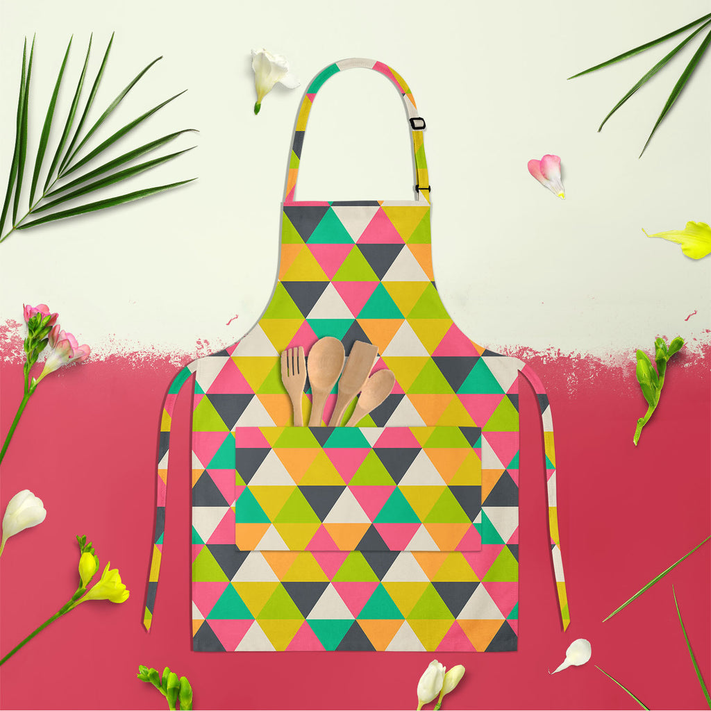 Retro Geometric Apron | Adjustable, Free Size & Waist Tiebacks-Aprons Neck to Knee-APR_NK_KN-IC 5007485 IC 5007485, Ancient, Culture, Digital, Digital Art, Drawing, Ethnic, Fantasy, Fashion, Geometric, Geometric Abstraction, Graphic, Grid Art, Hipster, Historical, Illustrations, Medieval, Modern Art, Patterns, Retro, Signs, Signs and Symbols, Traditional, Triangles, Tribal, Vintage, World Culture, apron, adjustable, free, size, waist, tiebacks, wallpaper, artistic, artwork, backdrop, background, banner, car