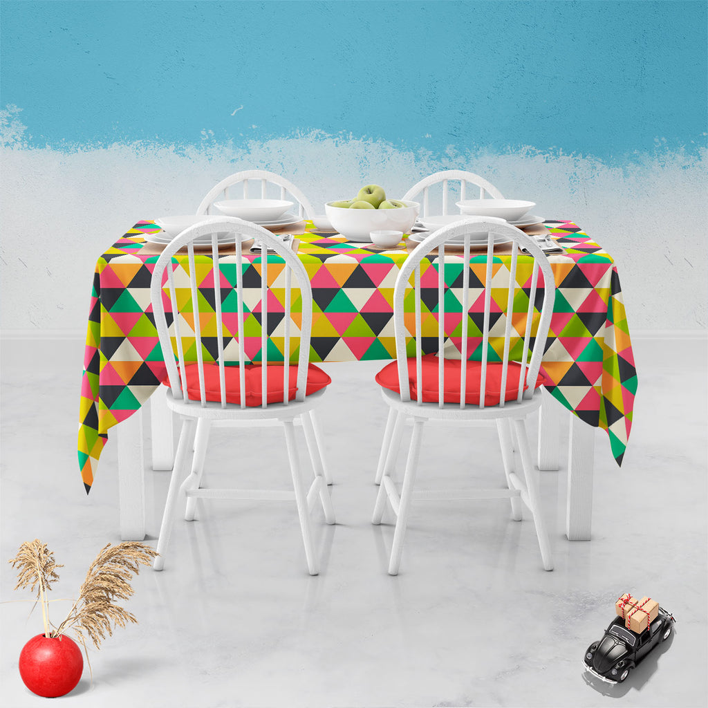 Retro Geometric Table Cloth Cover-Table Covers-CVR_TB_NR-IC 5007485 IC 5007485, Ancient, Culture, Digital, Digital Art, Drawing, Ethnic, Fantasy, Fashion, Geometric, Geometric Abstraction, Graphic, Grid Art, Hipster, Historical, Illustrations, Medieval, Modern Art, Patterns, Retro, Signs, Signs and Symbols, Traditional, Triangles, Tribal, Vintage, World Culture, table, cloth, cover, wallpaper, artistic, artwork, backdrop, background, banner, card, cell, color, colorful, colors, connection, decor, decoration