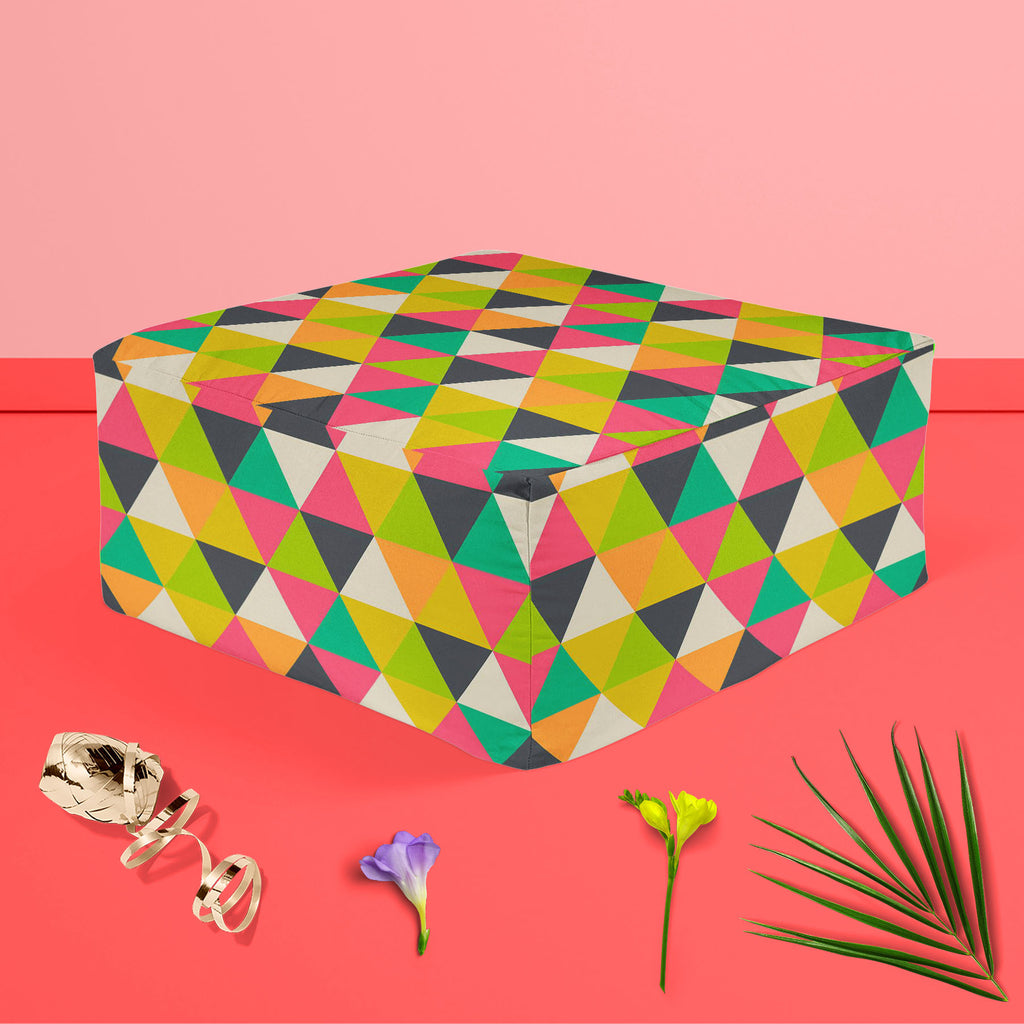 Retro Geometric Footstool Footrest Puffy Pouffe Ottoman Bean Bag | Canvas Fabric-Footstools-FST_CB_BN-IC 5007485 IC 5007485, Ancient, Culture, Digital, Digital Art, Drawing, Ethnic, Fantasy, Fashion, Geometric, Geometric Abstraction, Graphic, Grid Art, Hipster, Historical, Illustrations, Medieval, Modern Art, Patterns, Retro, Signs, Signs and Symbols, Traditional, Triangles, Tribal, Vintage, World Culture, footstool, footrest, puffy, pouffe, ottoman, bean, bag, canvas, fabric, wallpaper, artistic, artwork, 