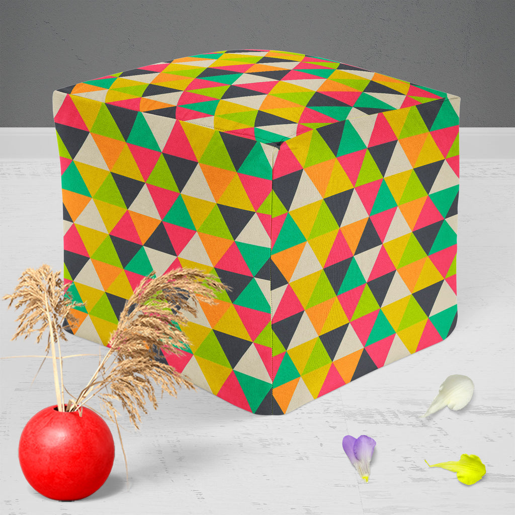 Retro Geometric Footstool Footrest Puffy Pouffe Ottoman Bean Bag | Canvas Fabric-Footstools-FST_CB_BN-IC 5007485 IC 5007485, Ancient, Culture, Digital, Digital Art, Drawing, Ethnic, Fantasy, Fashion, Geometric, Geometric Abstraction, Graphic, Grid Art, Hipster, Historical, Illustrations, Medieval, Modern Art, Patterns, Retro, Signs, Signs and Symbols, Traditional, Triangles, Tribal, Vintage, World Culture, footstool, footrest, puffy, pouffe, ottoman, bean, bag, canvas, fabric, wallpaper, artistic, artwork, 