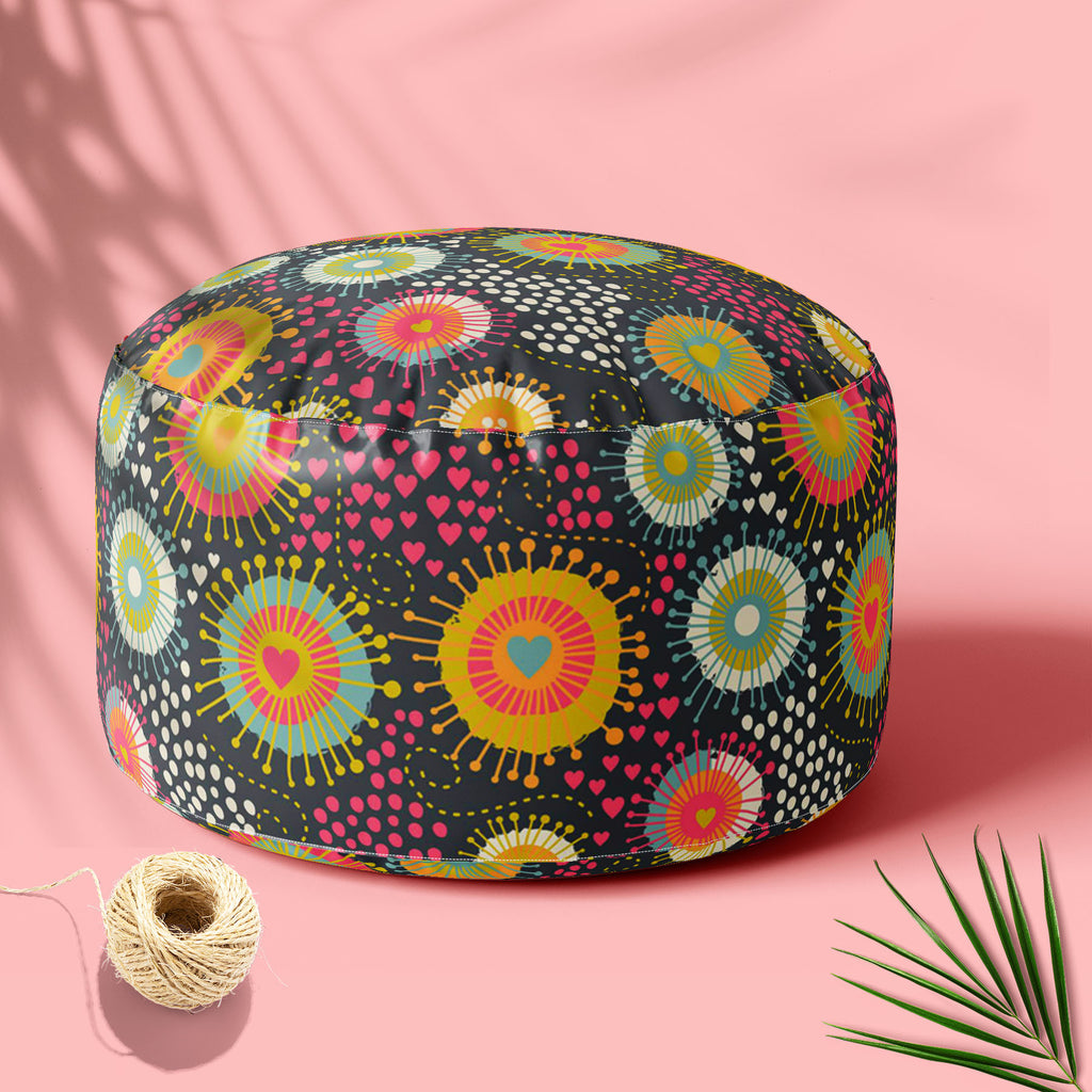 Romantic Texture Footstool Footrest Puffy Pouffe Ottoman Bean Bag | Canvas Fabric-Footstools-FST_CB_BN-IC 5007486 IC 5007486, Abstract Expressionism, Abstracts, Ancient, Art and Paintings, Black and White, Botanical, Circle, Digital, Digital Art, Dots, Drawing, Fashion, Floral, Flowers, Graphic, Hearts, Historical, Illustrations, Love, Medieval, Nature, Patterns, Retro, Romance, Semi Abstract, Signs, Signs and Symbols, Vintage, White, romantic, texture, footstool, footrest, puffy, pouffe, ottoman, bean, bag