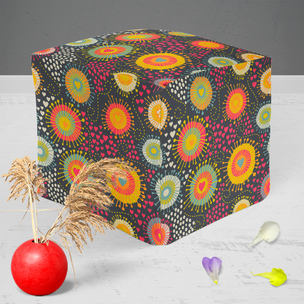 Romantic Texture Footstool Footrest Puffy Pouffe Ottoman Bean Bag | Canvas Fabric-Footstools-FST_CB_BN-IC 5007486 IC 5007486, Abstract Expressionism, Abstracts, Ancient, Art and Paintings, Black and White, Botanical, Circle, Digital, Digital Art, Dots, Drawing, Fashion, Floral, Flowers, Graphic, Hearts, Historical, Illustrations, Love, Medieval, Nature, Patterns, Retro, Romance, Semi Abstract, Signs, Signs and Symbols, Vintage, White, romantic, texture, footstool, footrest, puffy, pouffe, ottoman, bean, bag