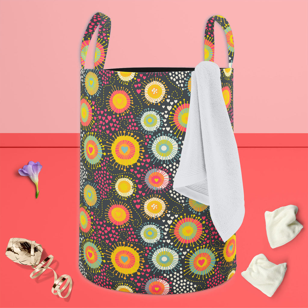 Romantic Texture Foldable Open Storage Bin | Organizer Box, Toy Basket, Shelf Box, Laundry Bag | Canvas Fabric-Storage Bins-STR_BI_CB-IC 5007486 IC 5007486, Abstract Expressionism, Abstracts, Ancient, Art and Paintings, Black and White, Botanical, Circle, Digital, Digital Art, Dots, Drawing, Fashion, Floral, Flowers, Graphic, Hearts, Historical, Illustrations, Love, Medieval, Nature, Patterns, Retro, Romance, Semi Abstract, Signs, Signs and Symbols, Vintage, White, romantic, texture, foldable, open, storage