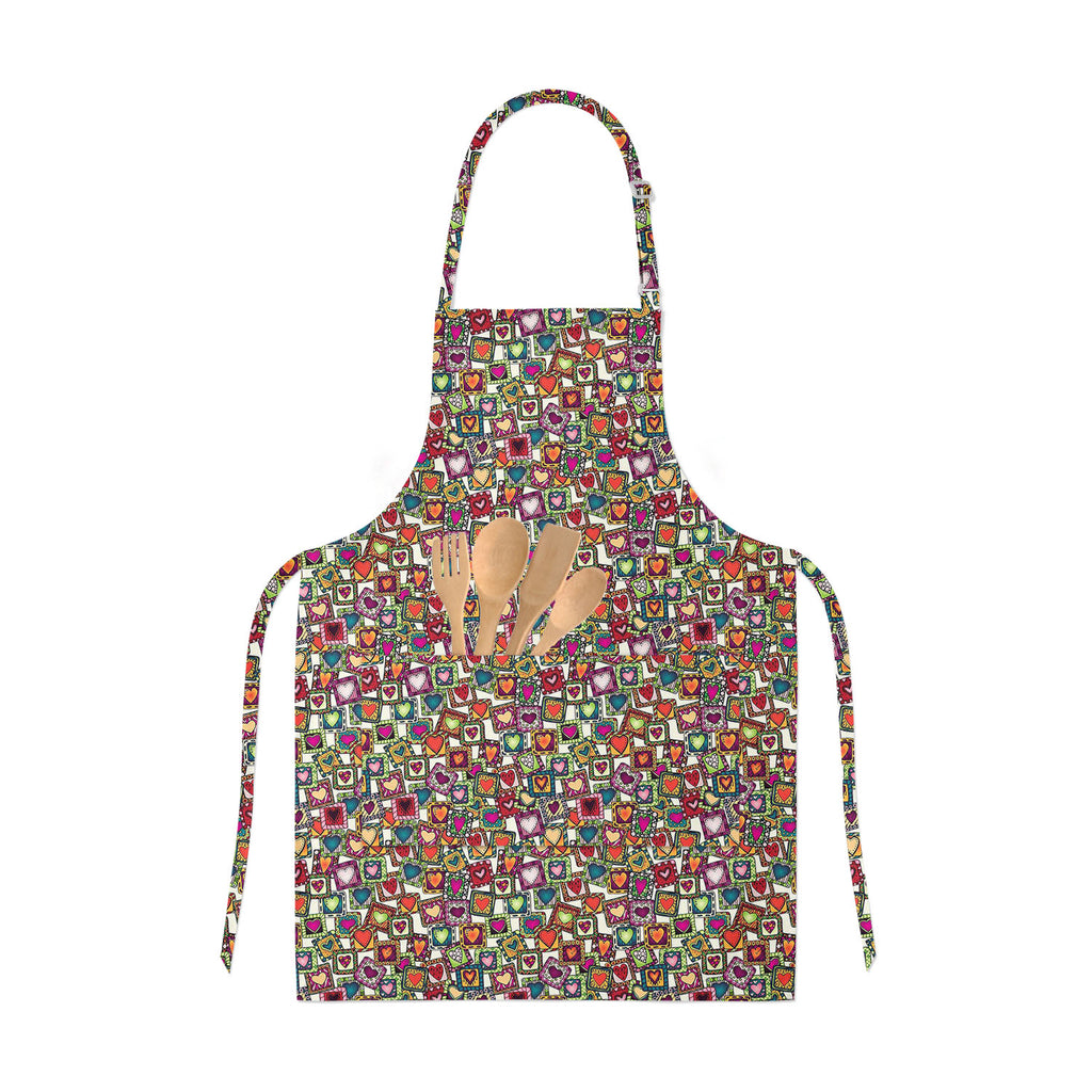 Doodle Hearts Apron | Adjustable, Free Size & Waist Tiebacks-Aprons Neck to Knee-APR_NK_KN-IC 5007487 IC 5007487, Abstract Expressionism, Abstracts, Ancient, Art and Paintings, Birthday, Botanical, Culture, Digital, Digital Art, Drawing, Ethnic, Fashion, Floral, Flowers, Graphic, Hearts, Historical, Illustrations, Indian, Love, Medieval, Nature, Patterns, Retro, Romance, Semi Abstract, Signs, Signs and Symbols, Traditional, Tribal, Vintage, Wedding, World Culture, doodle, apron, adjustable, free, size, wais