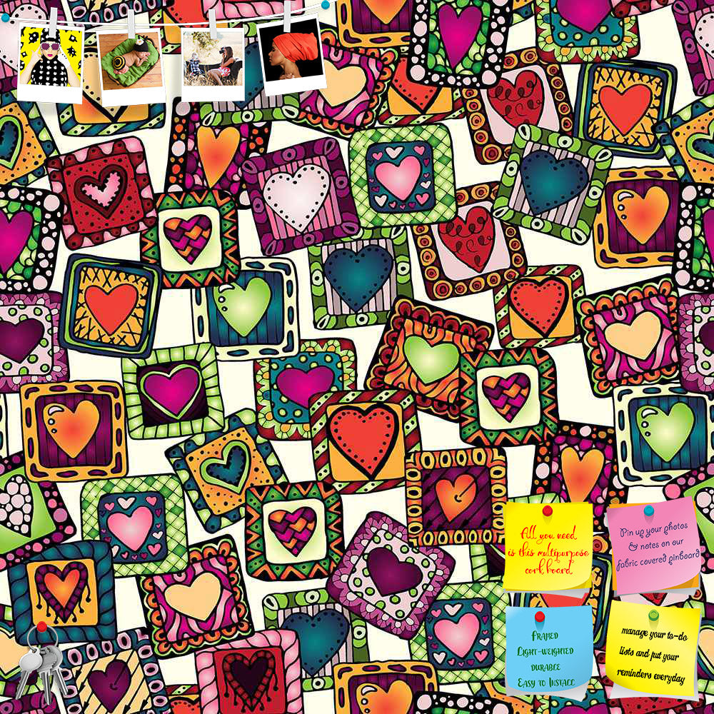 ArtzFolio Doodle Hearts D2 Printed Bulletin Board Notice Pin Board Soft Board | Frameless-Bulletin Boards Frameless-AZSAO25747252BLB_FL_L-Image Code 5007487 Vishnu Image Folio Pvt Ltd, IC 5007487, ArtzFolio, Bulletin Boards Frameless, Love, Kids, Digital Art, doodle, hearts, d2, printed, bulletin, board, notice, pin, soft, frameless, collection, original, drawing, template, frame, design, card, set, pin up board, push pin board, extra large cork board, big pin board, notice board, small bulletin board, cork