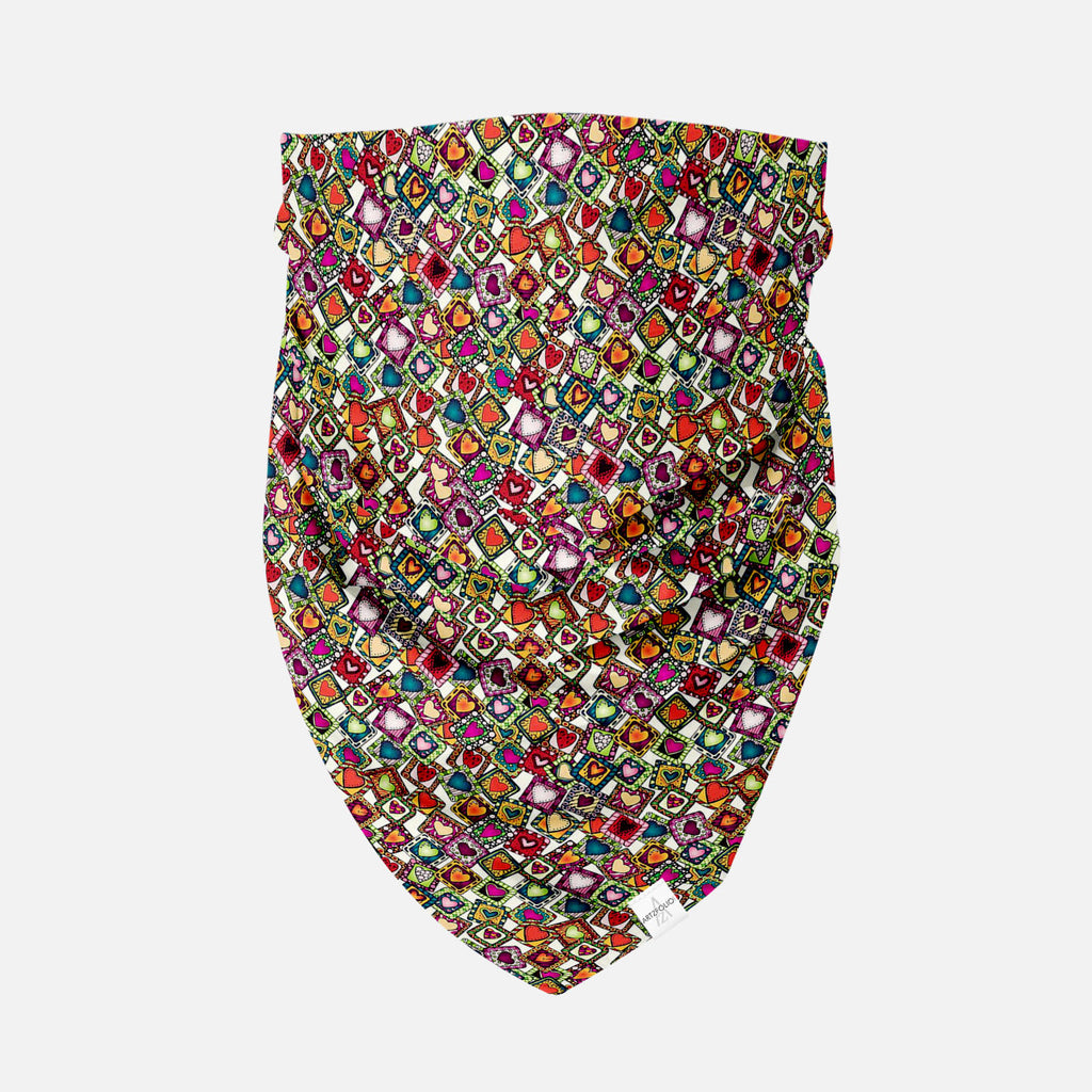Doodle Hearts Printed Bandana | Headband Headwear Wristband Balaclava | Unisex | Soft Poly Fabric-Bandanas-BND_FB_BS-IC 5007487 IC 5007487, Abstract Expressionism, Abstracts, Ancient, Art and Paintings, Birthday, Botanical, Culture, Digital, Digital Art, Drawing, Ethnic, Fashion, Floral, Flowers, Graphic, Hearts, Historical, Illustrations, Indian, Love, Medieval, Nature, Patterns, Retro, Romance, Semi Abstract, Signs, Signs and Symbols, Traditional, Tribal, Vintage, Wedding, World Culture, doodle, printed, 
