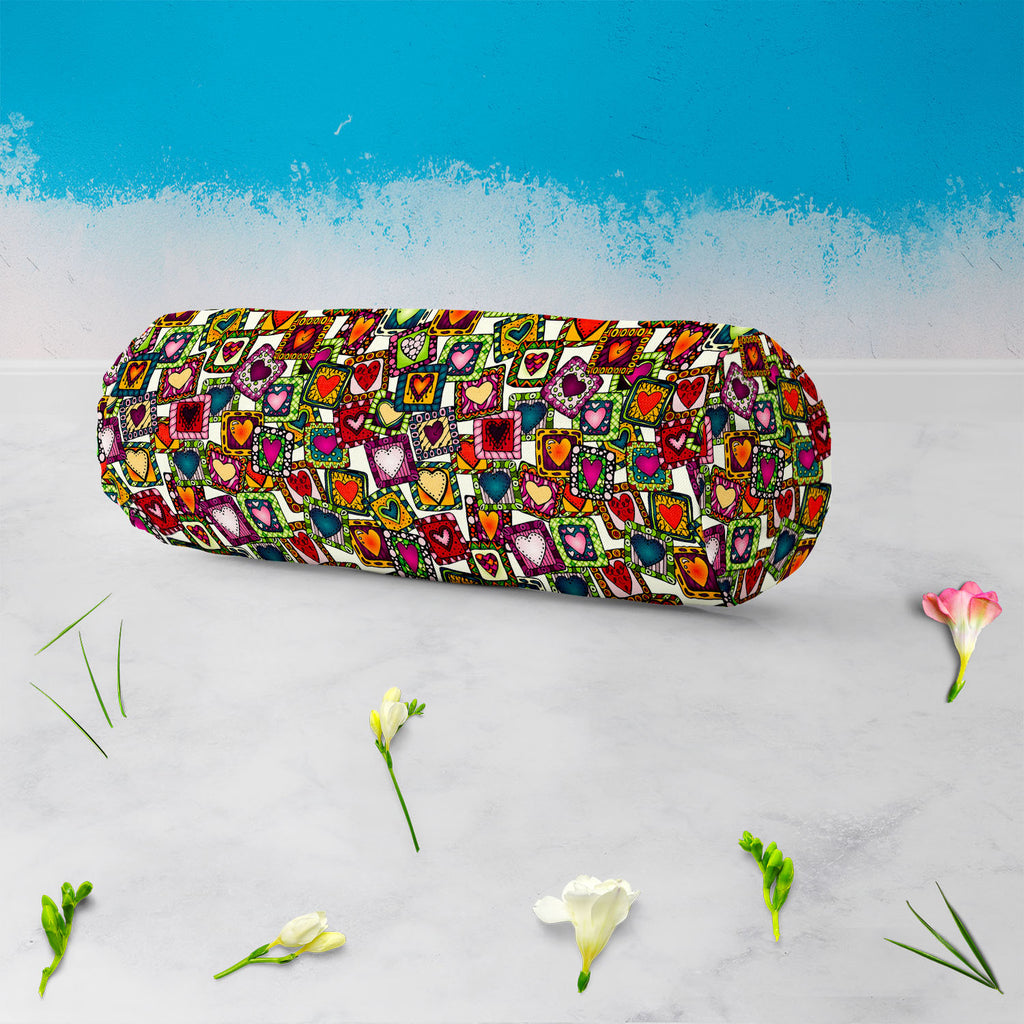 Doodle Hearts D2 Bolster Cover Booster Cases | Concealed Zipper Opening-Bolster Covers-BOL_CV_ZP-IC 5007487 IC 5007487, Abstract Expressionism, Abstracts, Ancient, Art and Paintings, Birthday, Botanical, Culture, Digital, Digital Art, Drawing, Ethnic, Fashion, Floral, Flowers, Graphic, Hearts, Historical, Illustrations, Indian, Love, Medieval, Nature, Patterns, Retro, Romance, Semi Abstract, Signs, Signs and Symbols, Traditional, Tribal, Vintage, Wedding, World Culture, doodle, d2, bolster, cover, booster, 